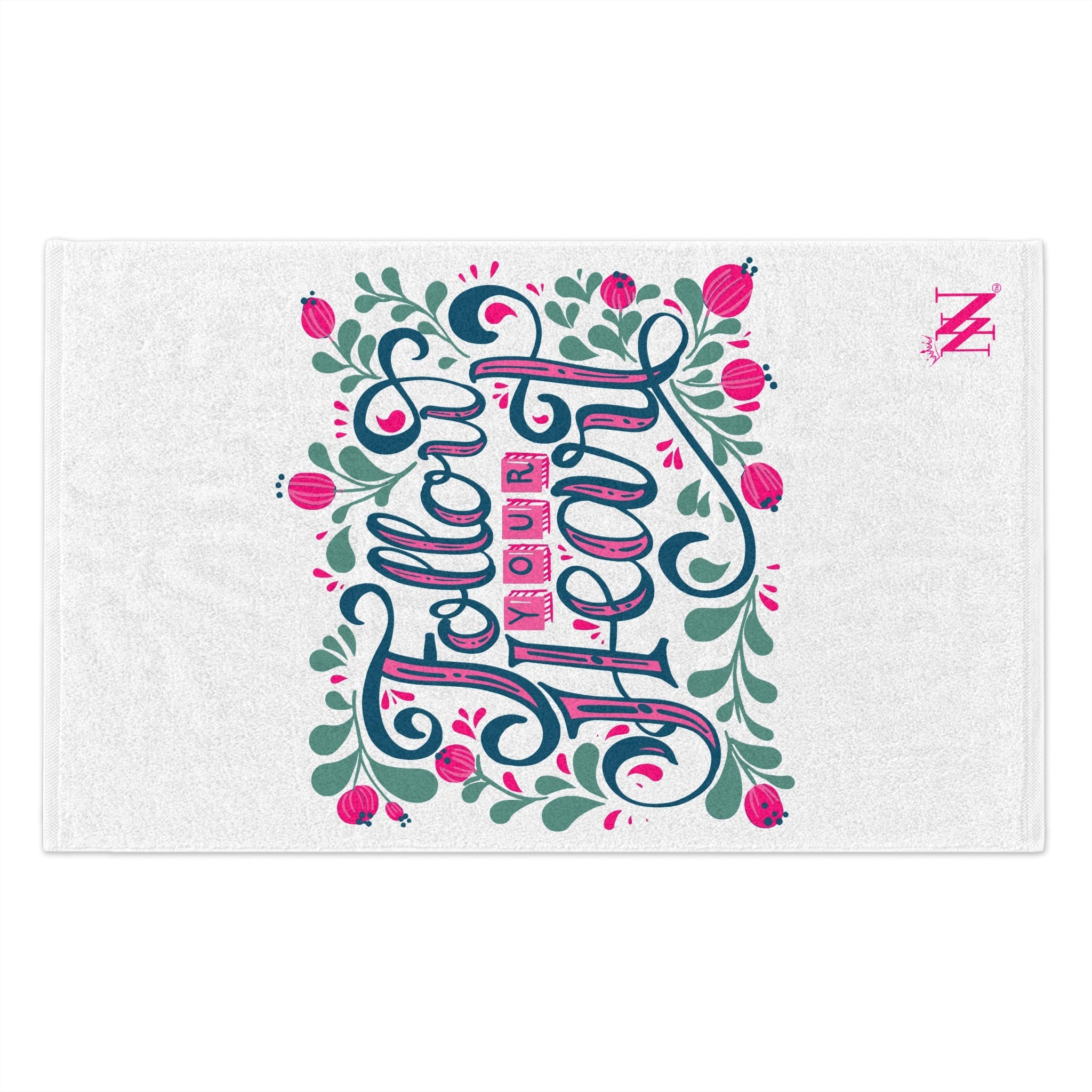 Follow Your Heart Floral | Mix & Match Soft Fun-Flirty Lovers’ Towels
