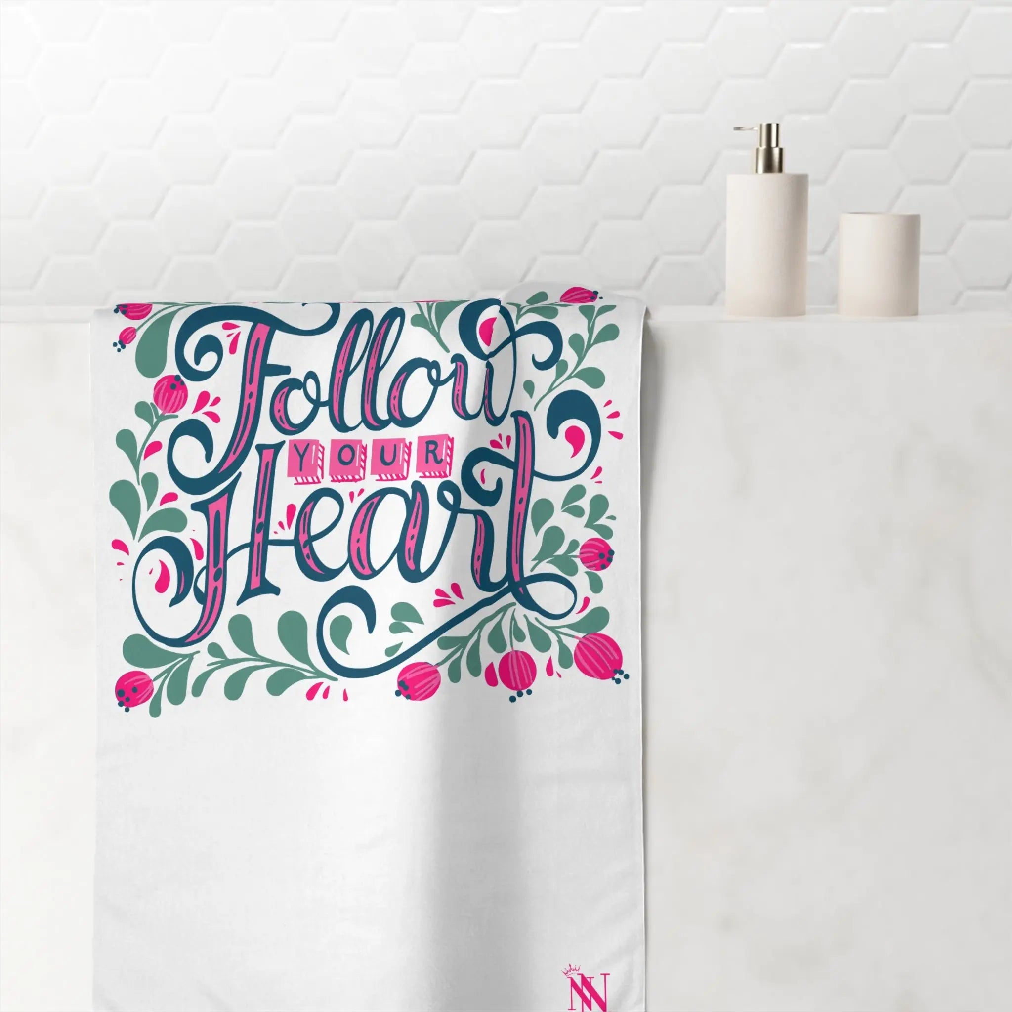 Follow Your Heart Floral | Mix & Match XL Fun-Flirty Lovers’ Towels