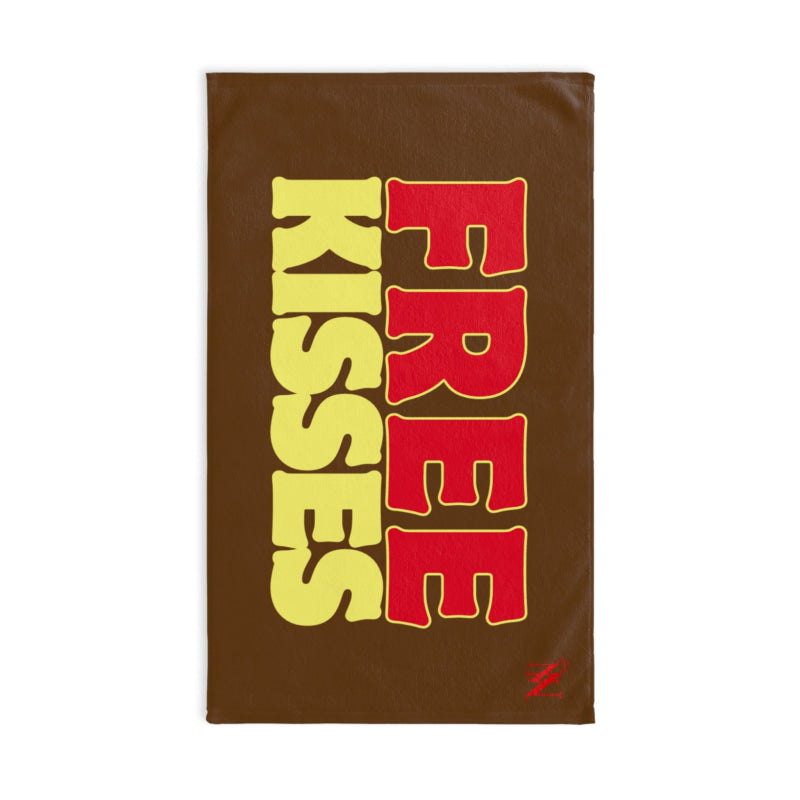 Free Kisses Brown | Mix & Match Original Fun-Flirty Lovers’ Towels