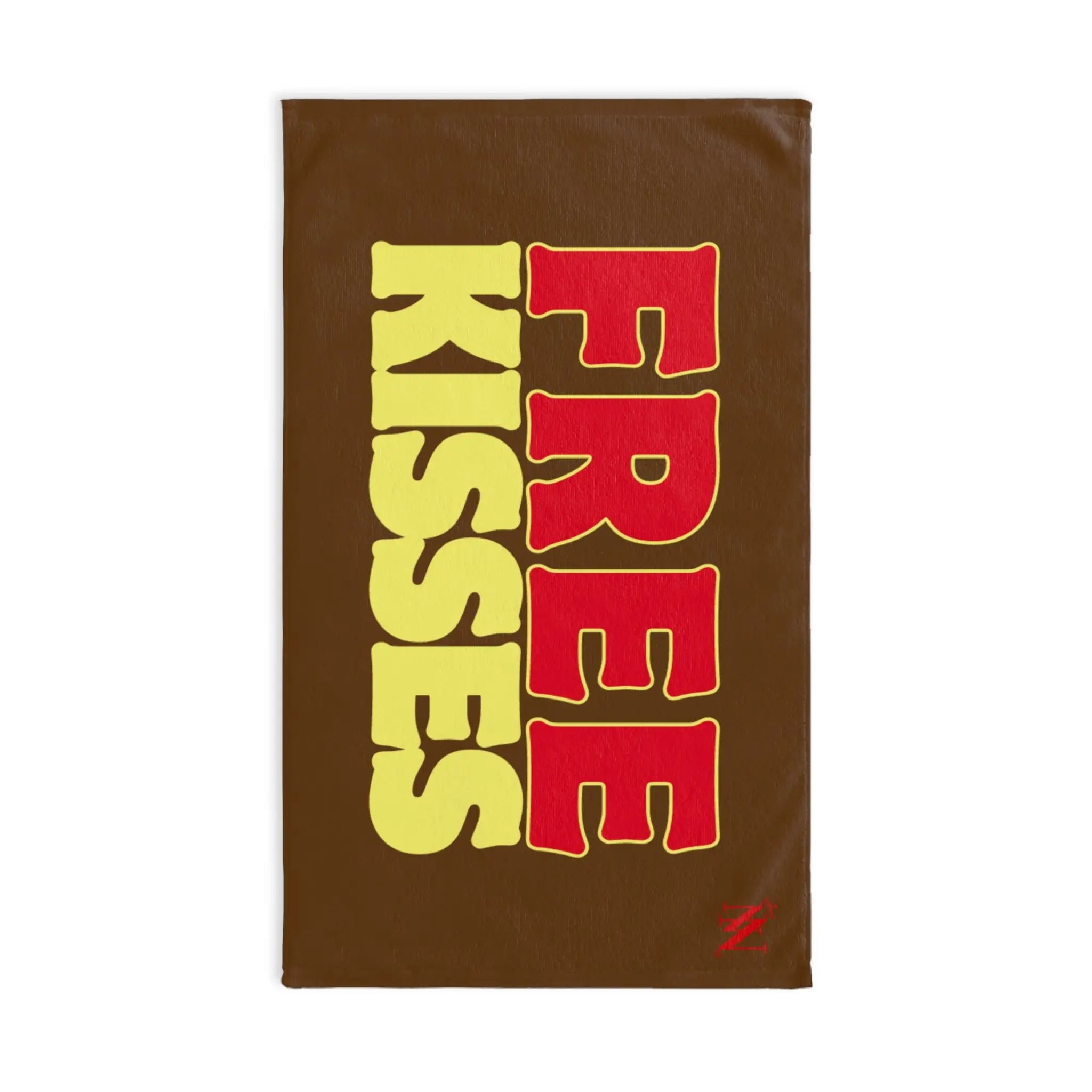 Free Kisses Brown | Mix & Match Original Fun-Flirty Lovers’ Towels