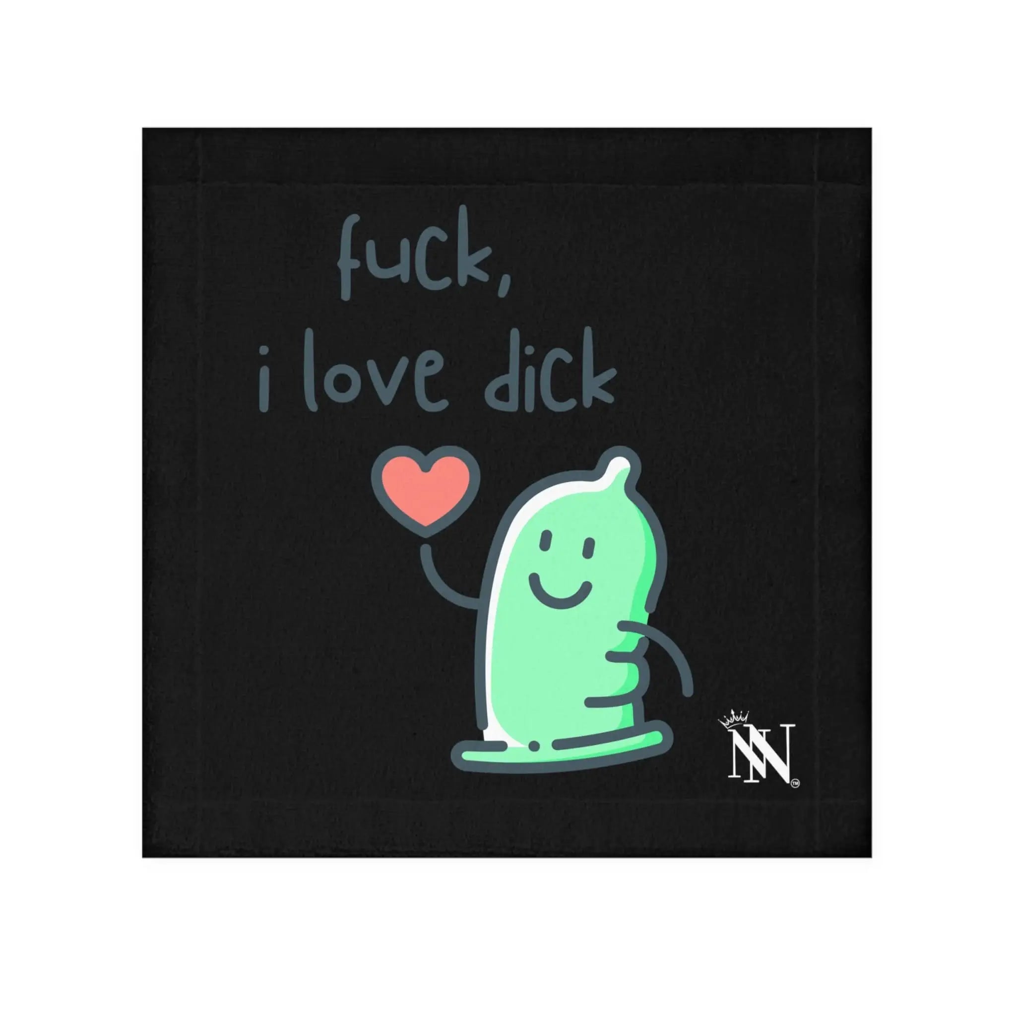 Fuck I Love Dick Black | Mix & Match Lils’ Fun-Flirty Lovers’ Towels