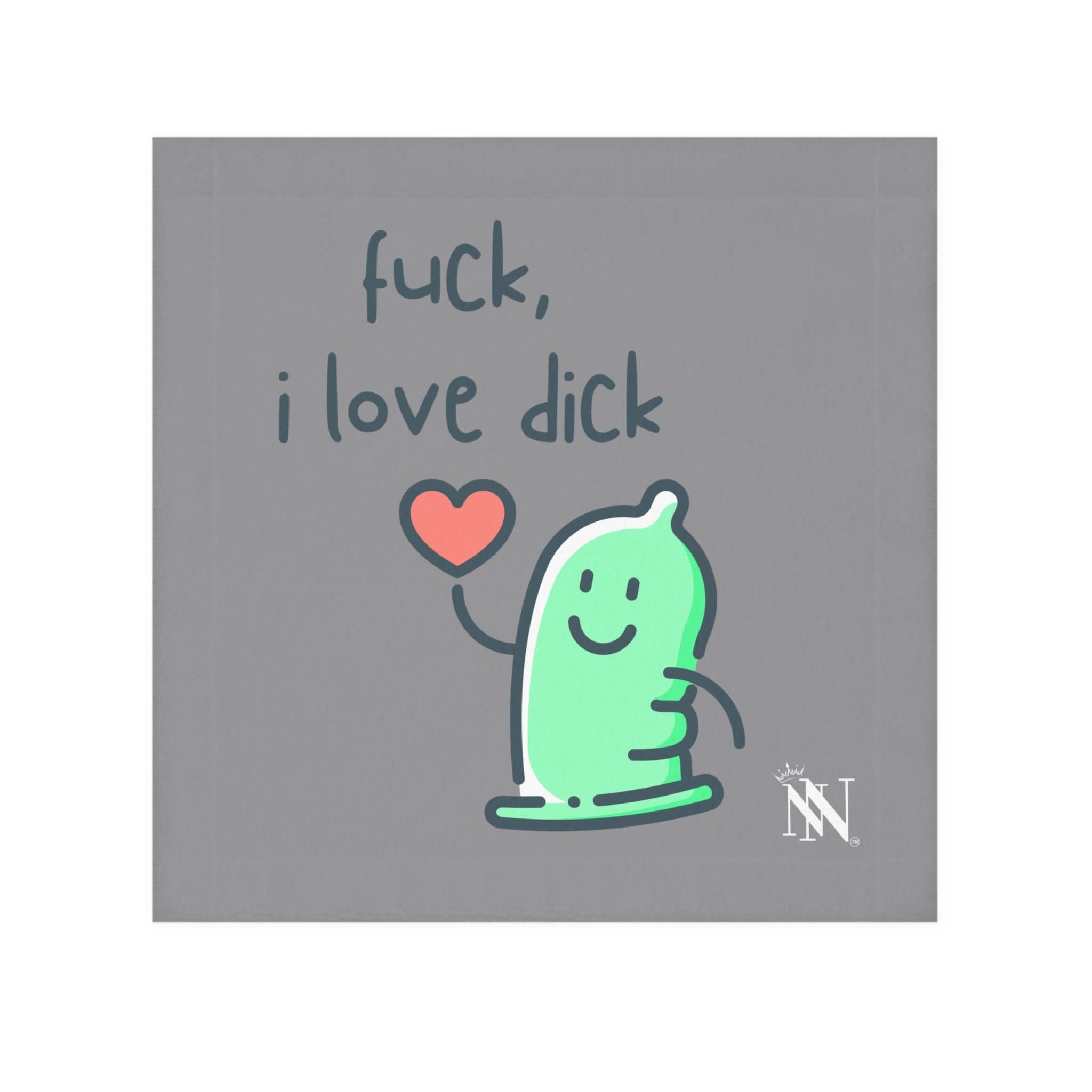Fuck I Love Dick Grey | Mix & Match Lils’ Fun-Flirty Lovers’ Towels