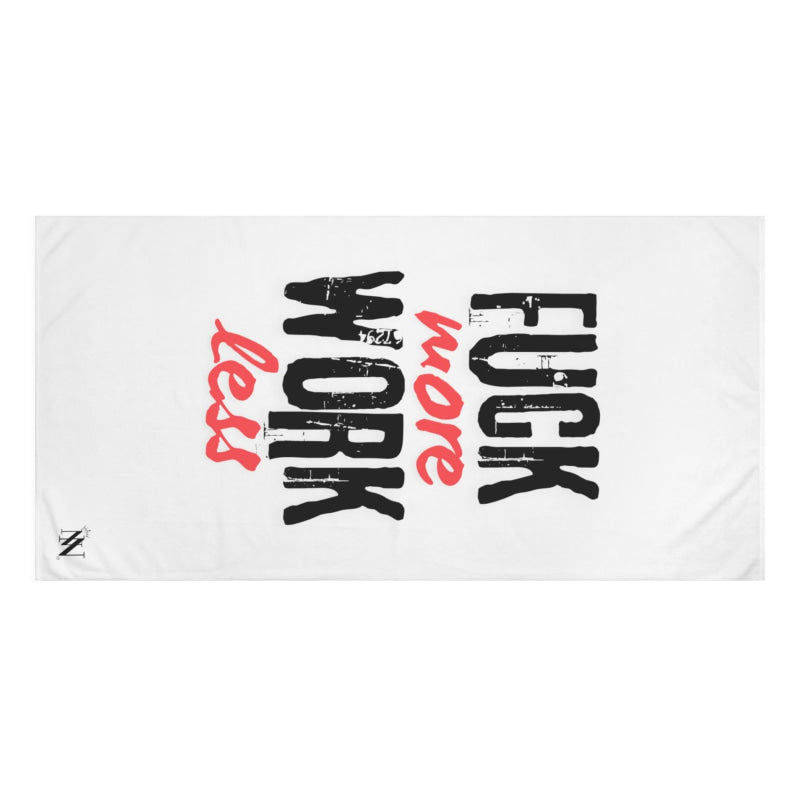 Fuck More Work Less | Mix & Match Naughty XL Fun-Flirty Lovers’ Towels Stylish