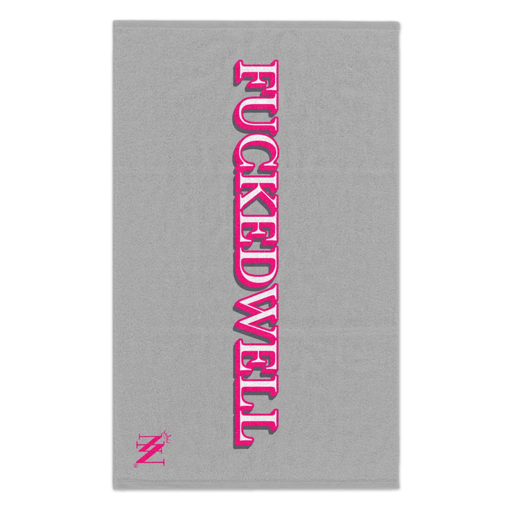Fucked Well Light Grey | Mix & Match Soft Fun-Flirty Lovers’ Towels