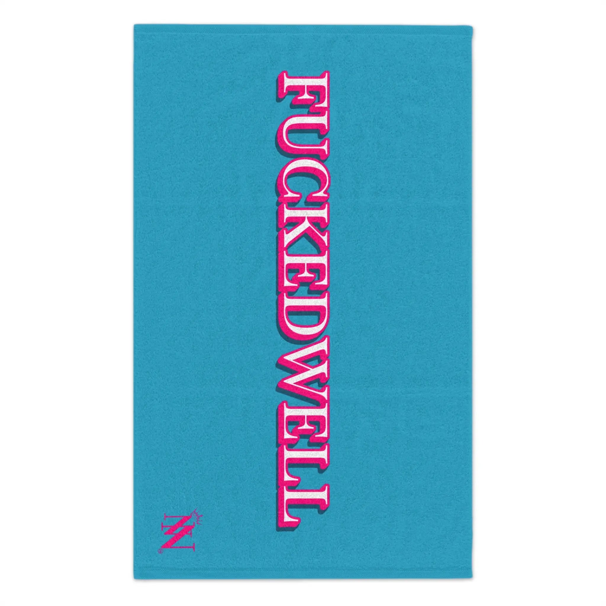 Fucked Well Turquoise | Mix & Match Soft Fun-Flirty Lovers’ Towels