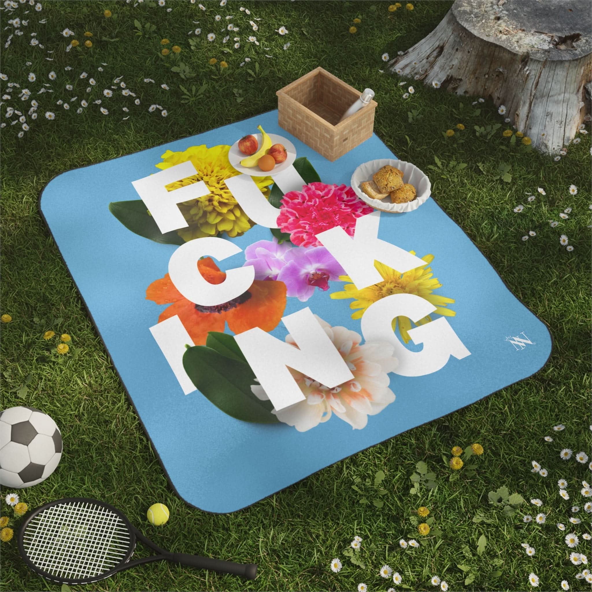 Fucking Floral | Mix Match Fun-Flirty Lovers’ Water-Resistant Blankets