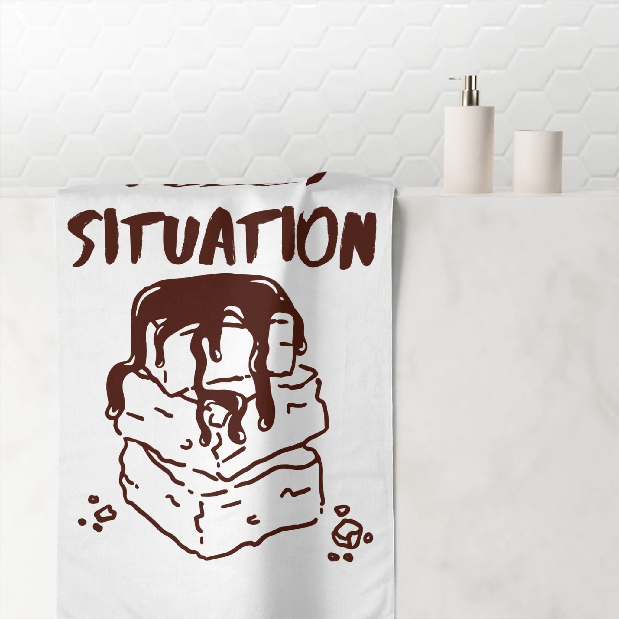 Fudgy Situation Fun XL Cum Towel | Big Bold & Sexy Stylish