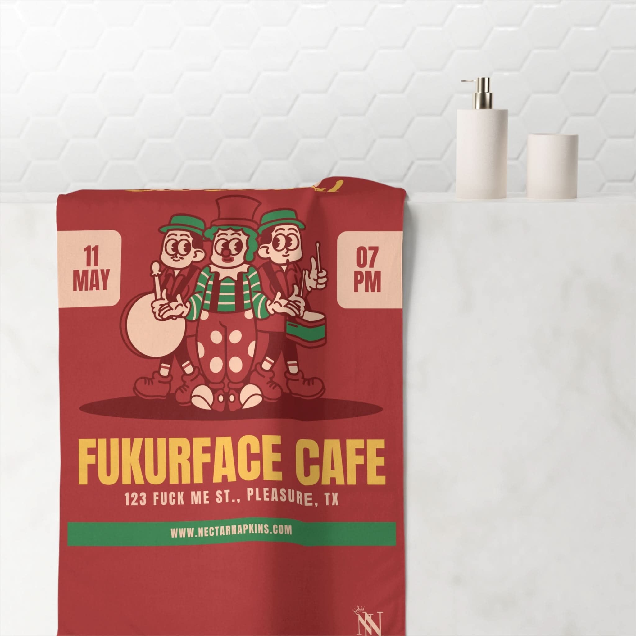 FUKURFACE Cafe | Mix & Match Naughty XL Fun-Flirty Lovers’ Towels