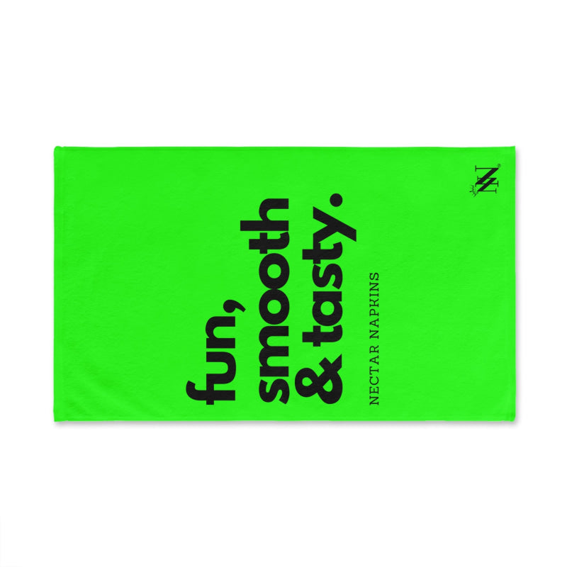 Fun Smooth Tasty Neon Green | Mix & Match Original Fun-Flirty Lovers’ Towels
