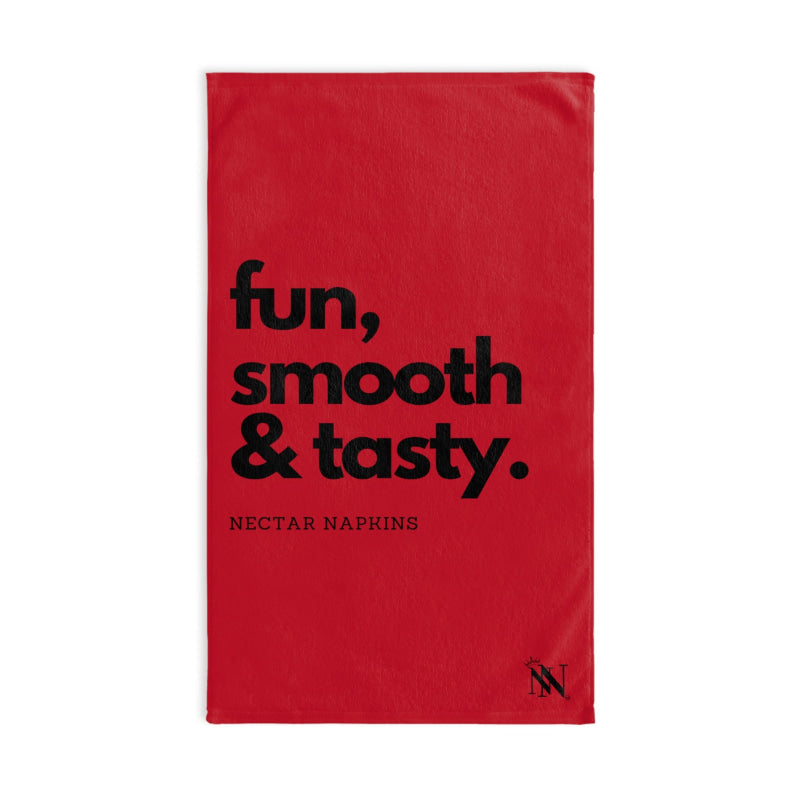 Fun Smooth Tasty Red | Mix & Match Original Fun-Flirty Lovers’ Towels