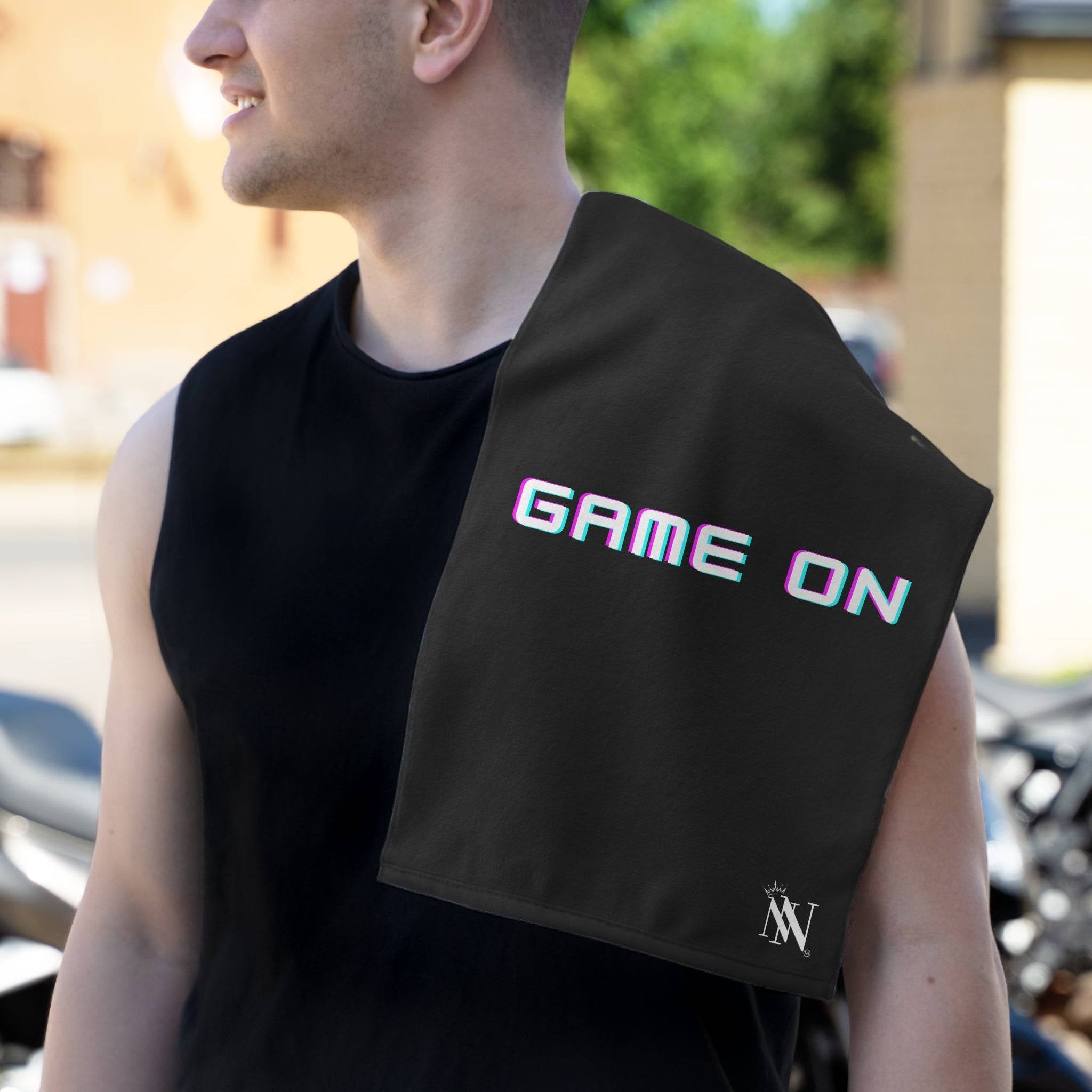 Game On Black Mix & Match Soft Sex Towels | Flirty Lovers’ Gifts