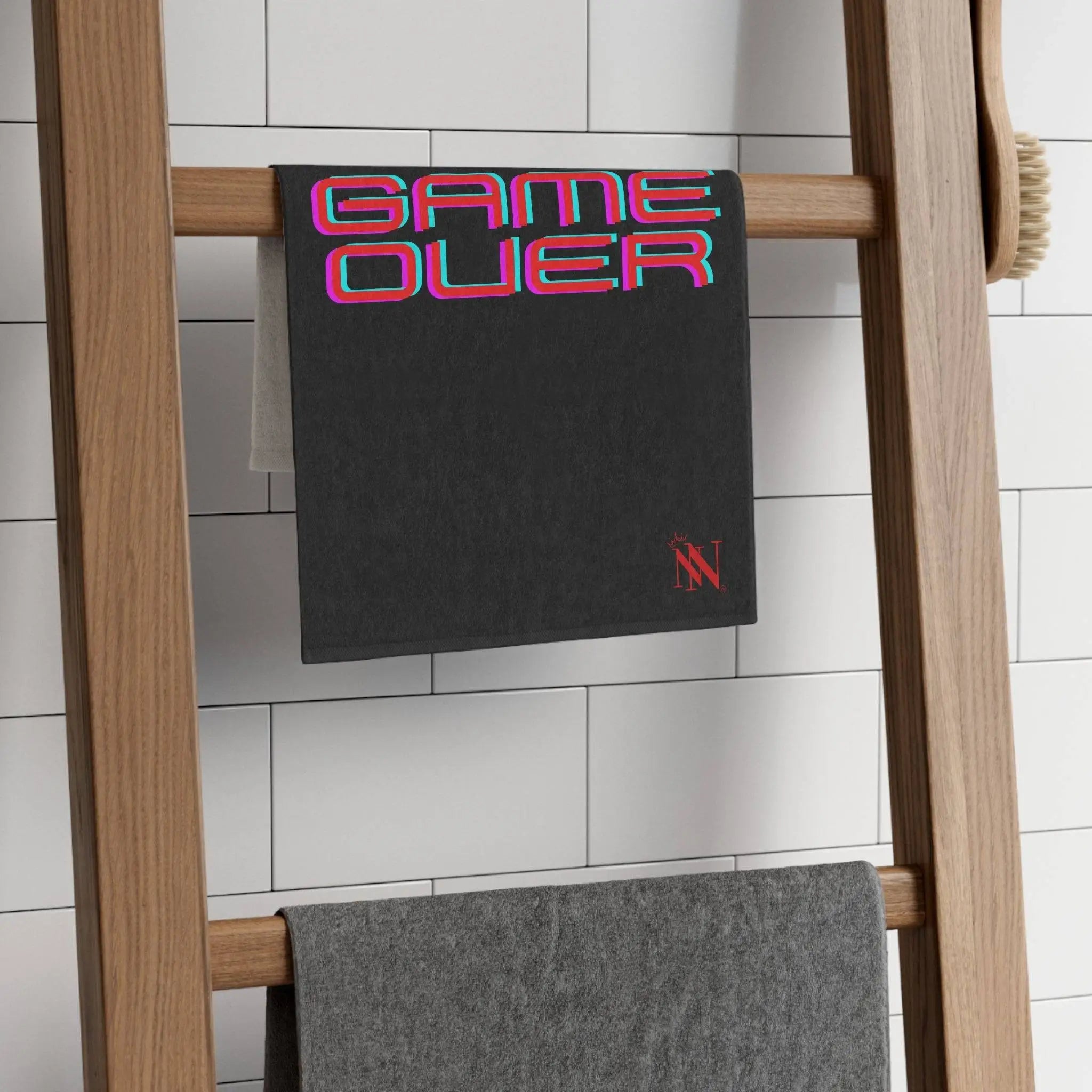 Game Over Black Mix & Match Soft Sex Towels | Flirty Lovers’ Gifts