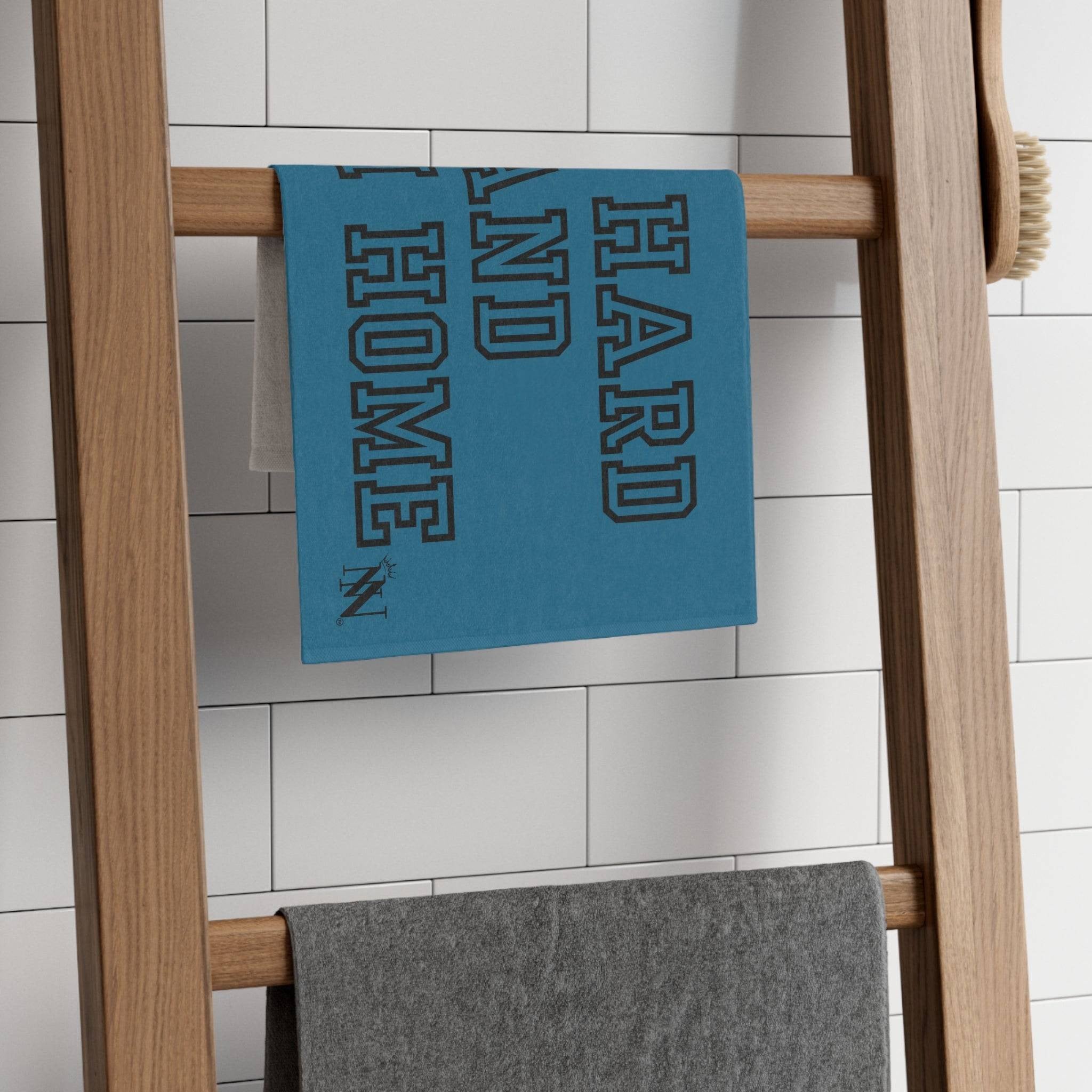 Get Hard and Cum Home Blue Mix & Match Soft Sex Towels | Naughty Lovers’ Gifts