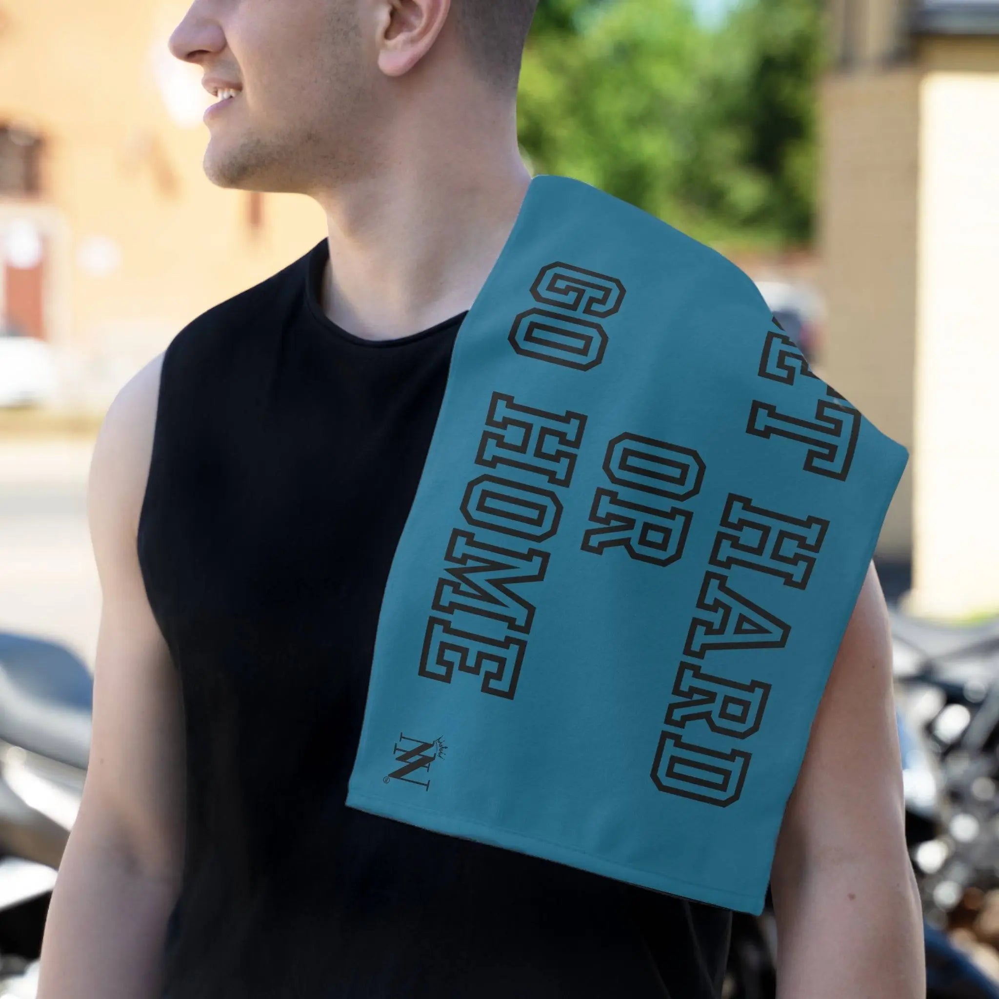 Get Hard or Go Home Blue Mix & Match Soft Sex Towels | Naughty Lovers’ Gifts