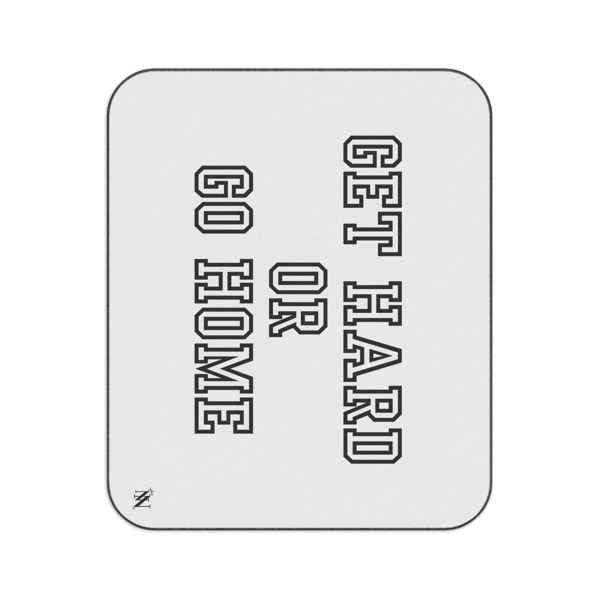 Get Hard or Go Home | Mix Match Fun-Flirty Lovers’ Water-Resistant Blankets