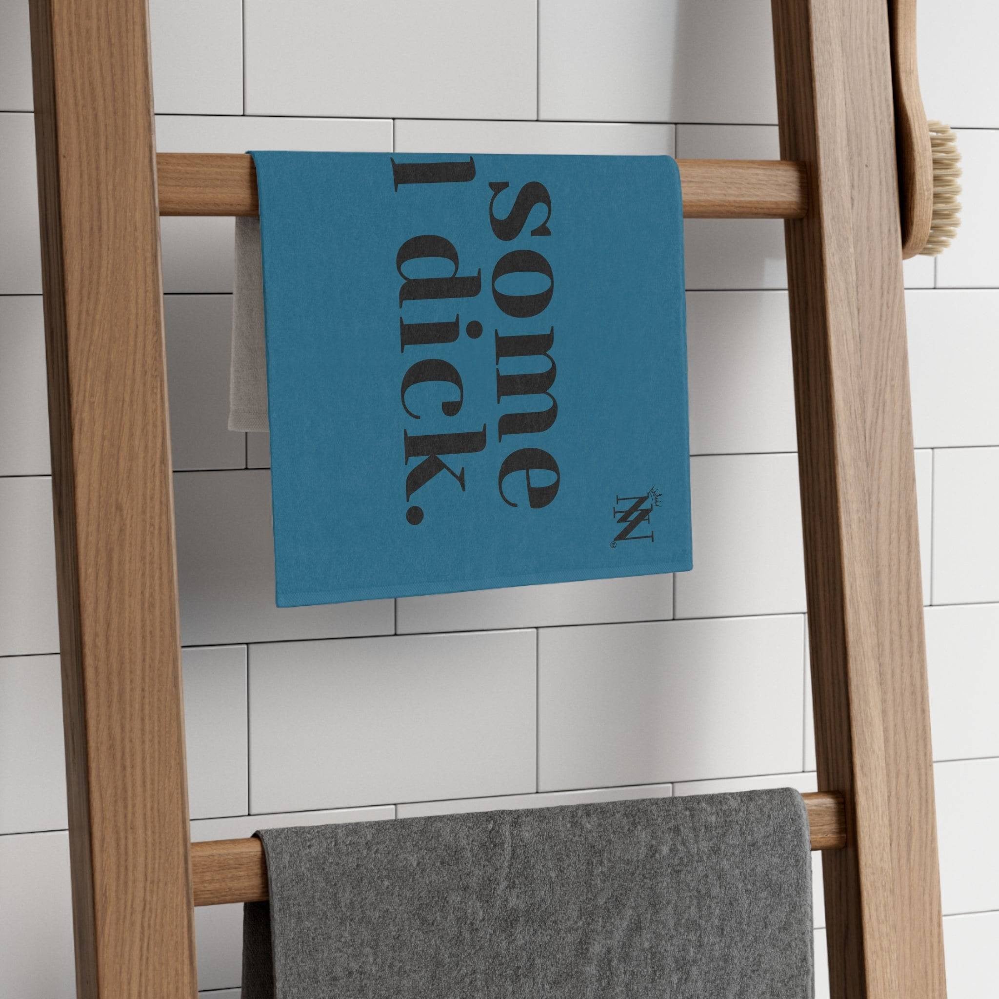 Get Some Real Dick Blue Mix & Match Soft Sex Towels | Flirty Lovers’ Gifts