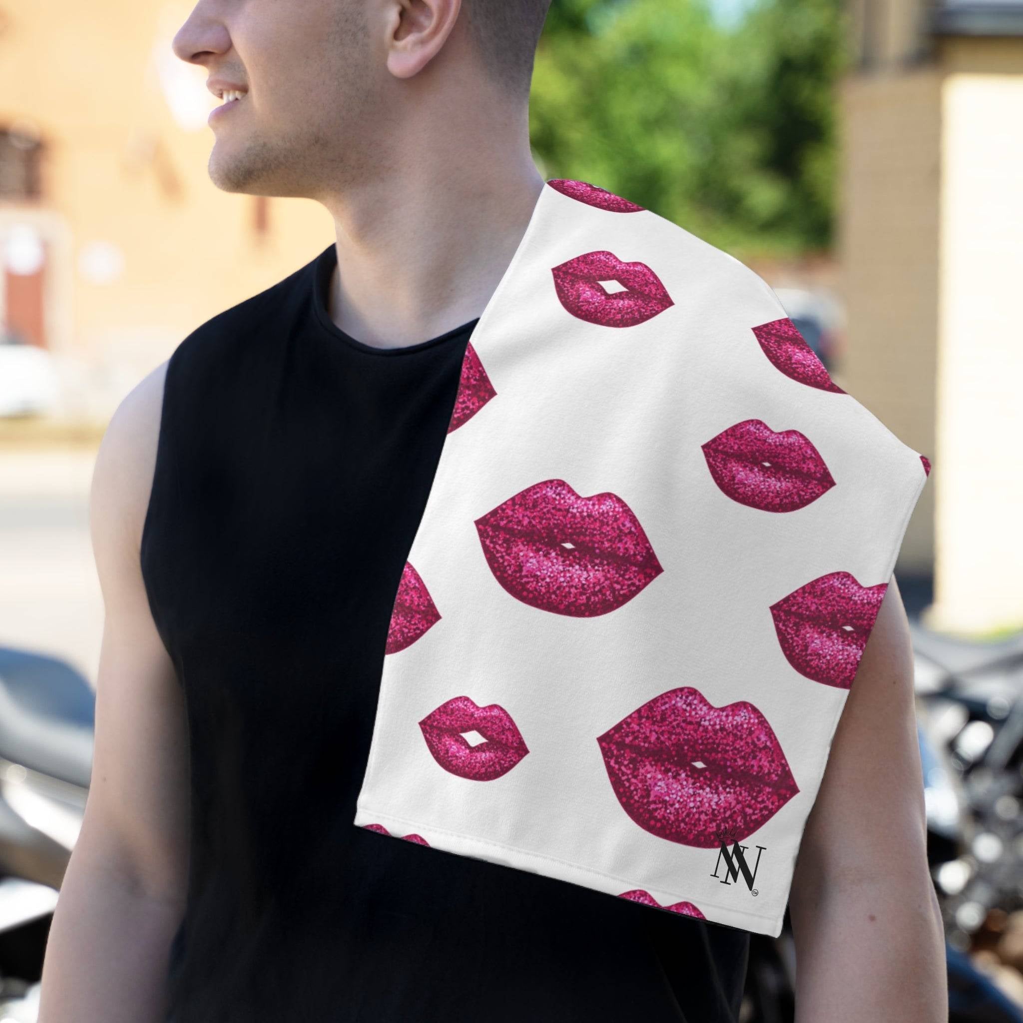 Glitter Lips | Mix & Match Soft Fun-Flirty Lovers’ Towels