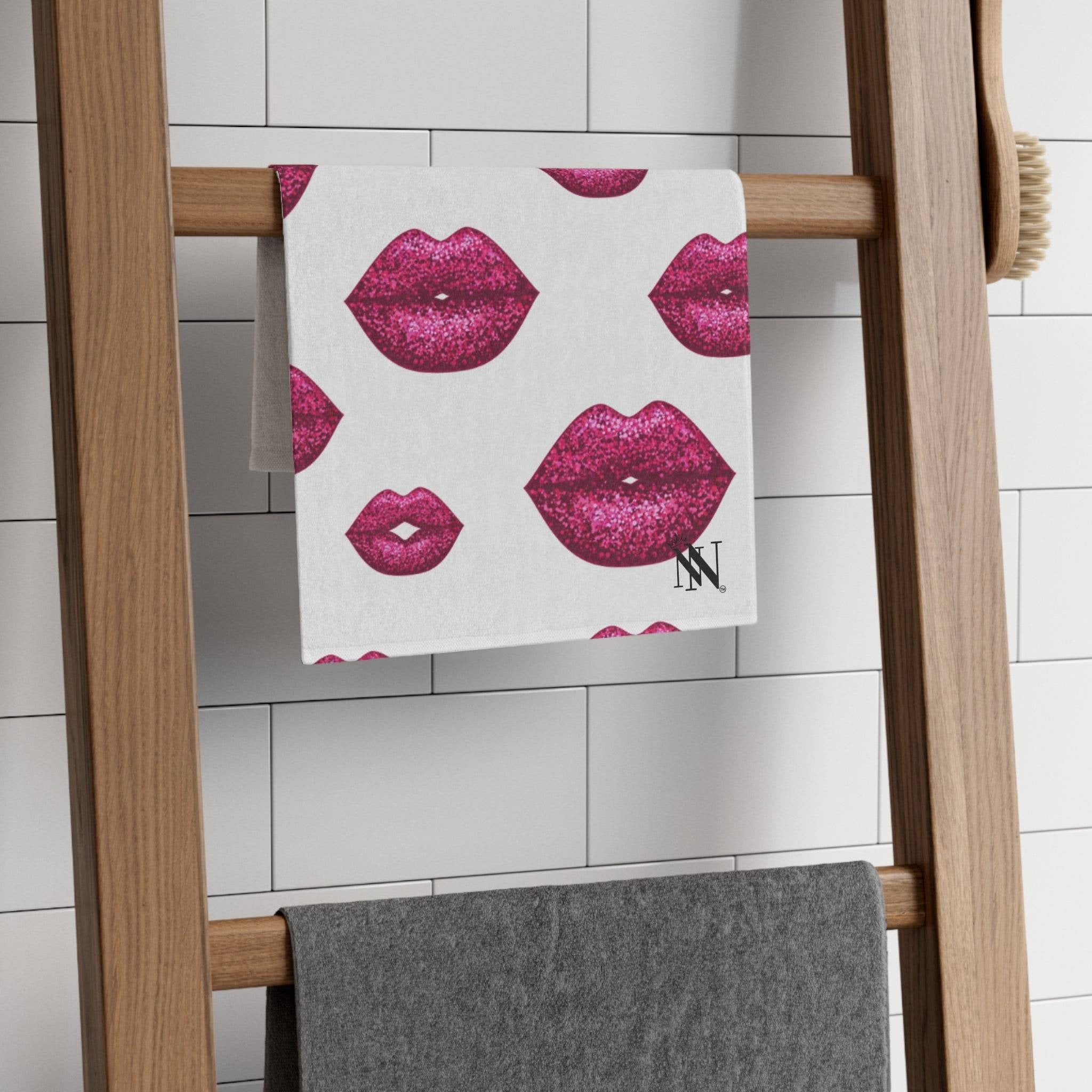Glitter Lips | Mix & Match Soft Fun-Flirty Lovers’ Towels