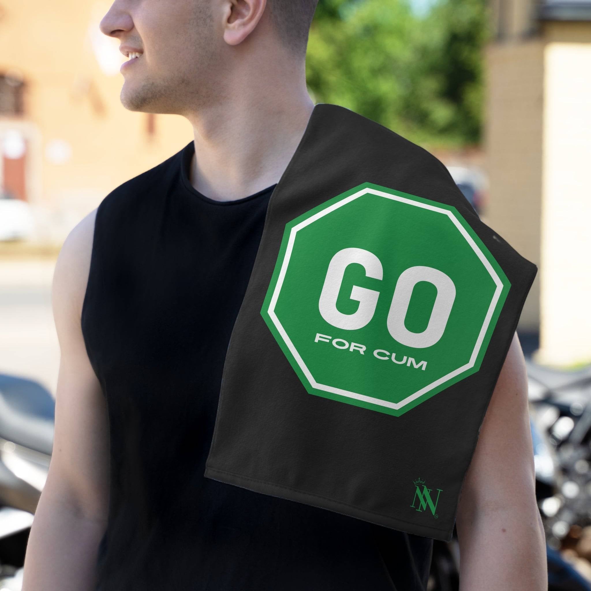 Go for Cum Black Mix & Match Soft Sex Towels | Flirty Lovers’ Gifts