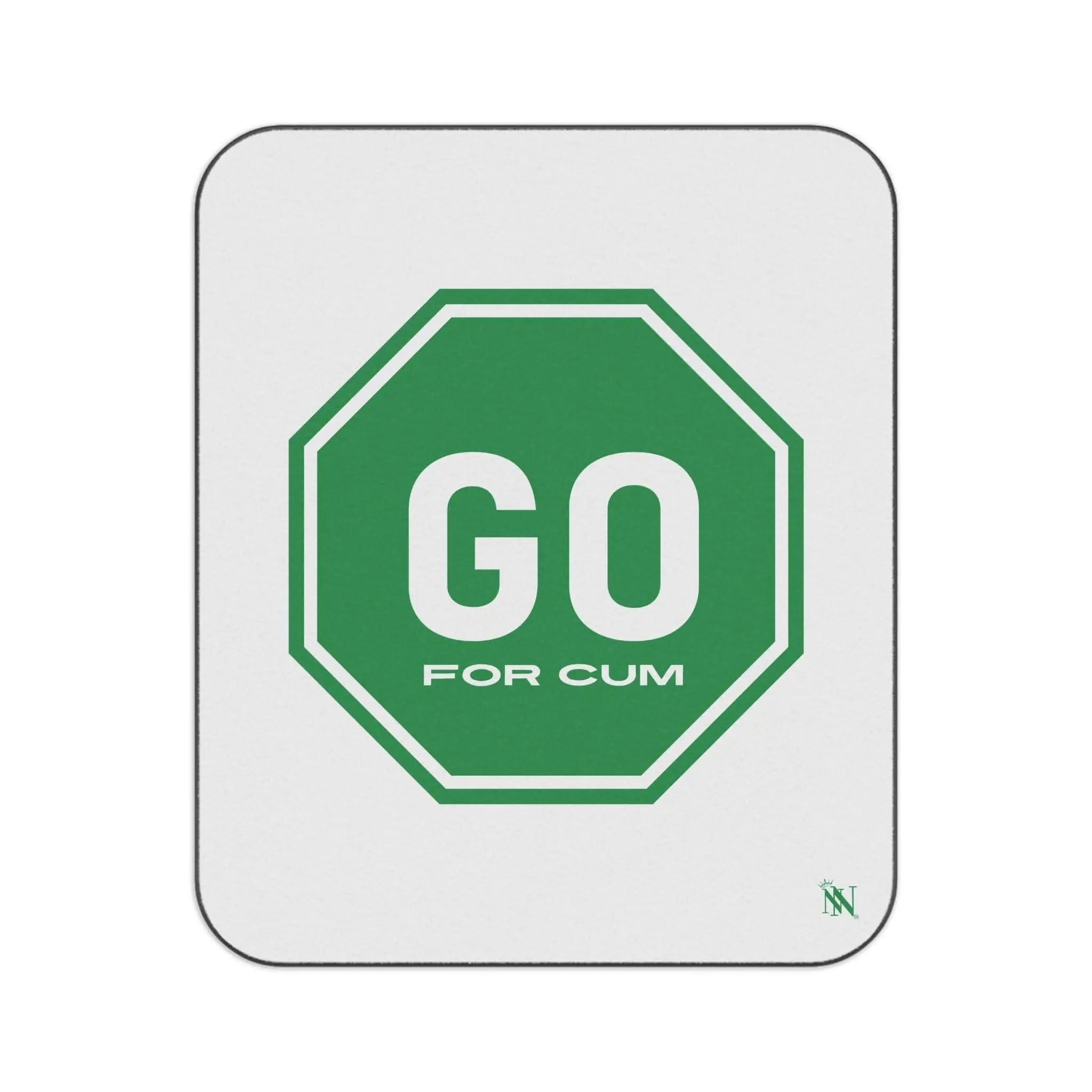 Go For Cum Sign | Mix Match Fun-Flirty Lovers’ Water-Resistant Blankets