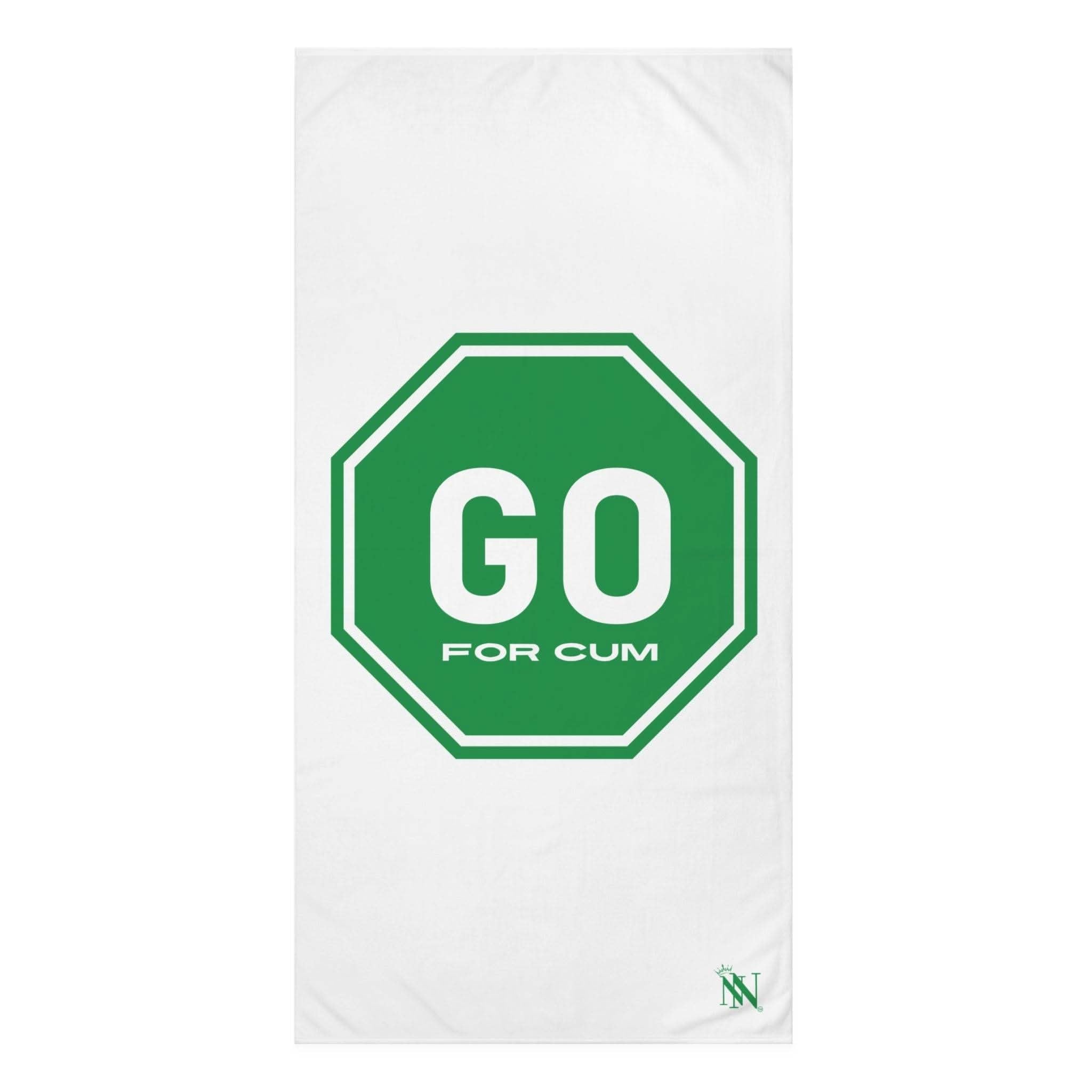 Go For Cum Sign | Mix & Match Naughty XL Fun-Flirty Lovers’ Towels