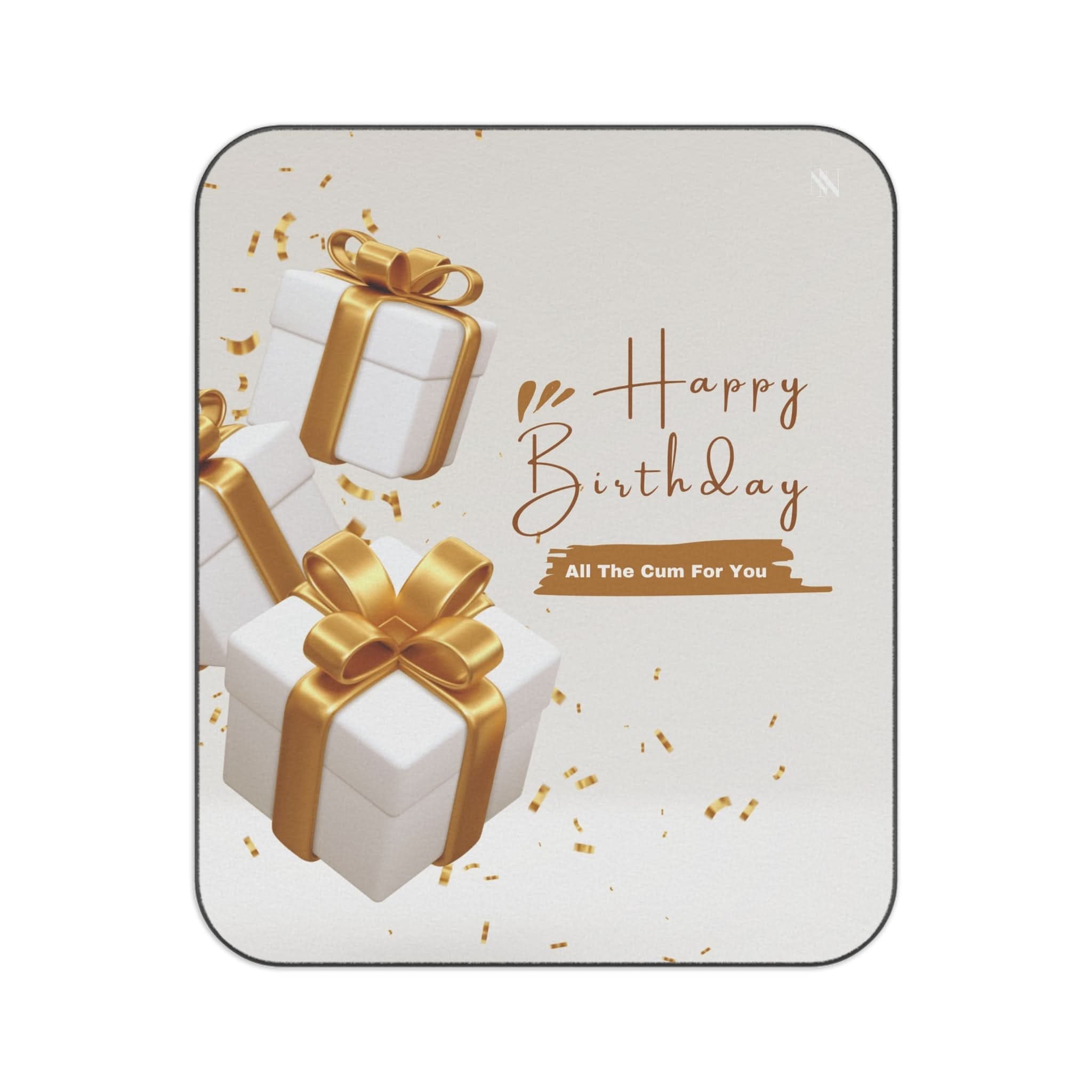 Gold Happy Birthday | Mix Match Fun-Flirty Lovers’ Water-Resistant Blankets