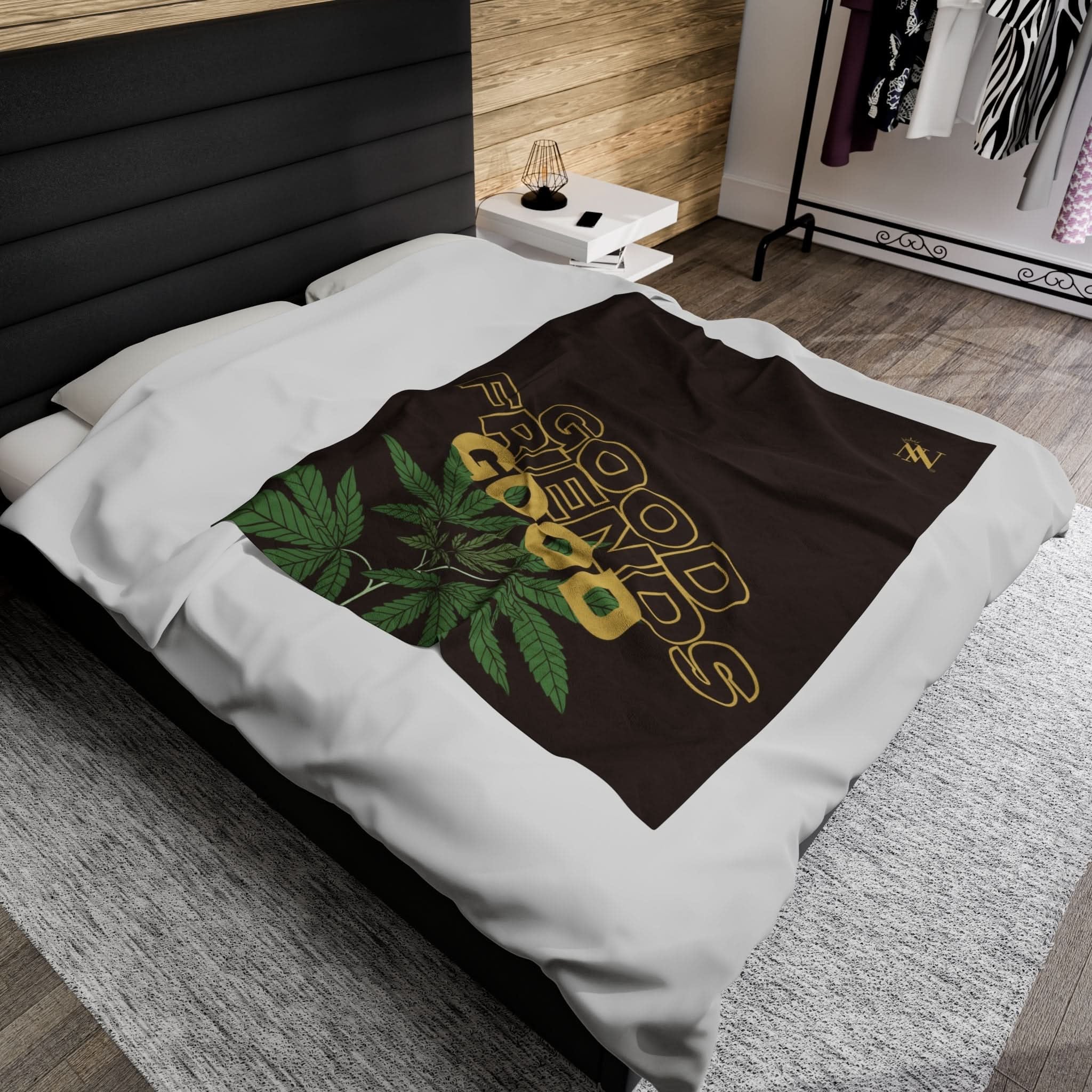 Good Friends Good Weed | Mix & Match Fun-Flirty Lovers’ Blankets