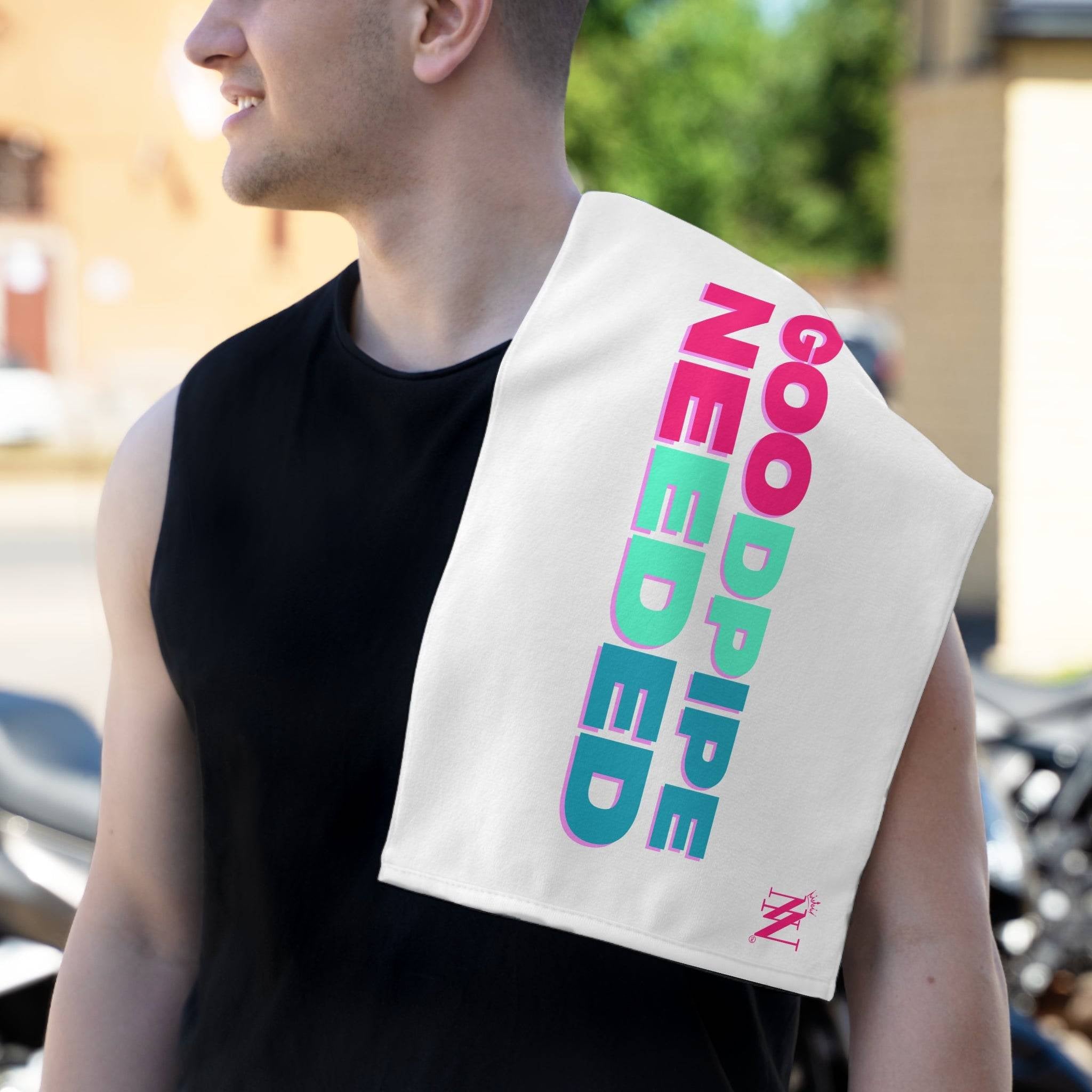 Good Pipe Needed White | Mix & Match Soft Fun-Flirty Lovers’ Towels