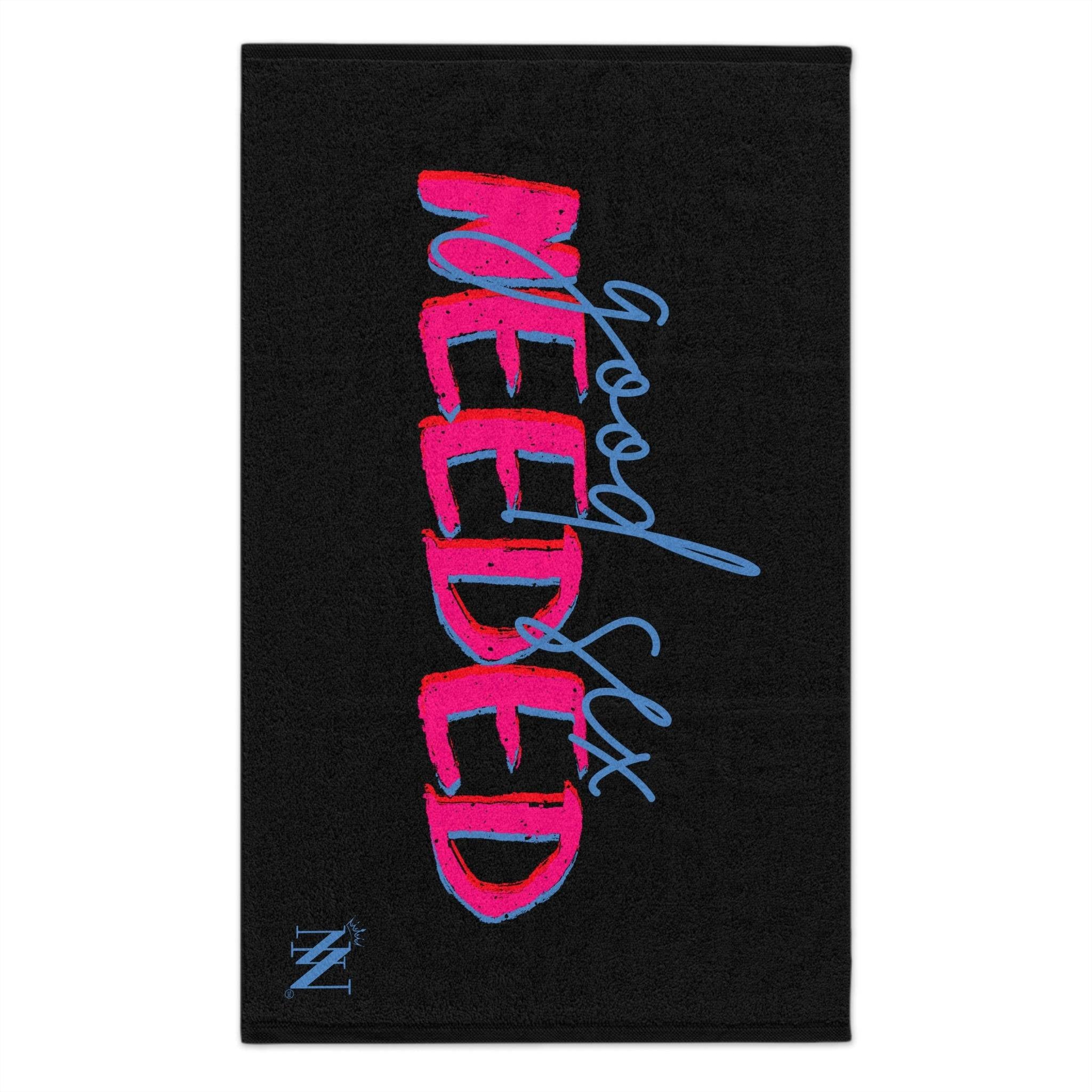 Good Sex Needed Black | Mix & Match Soft Sex Towels | Flirty Loversâ Gifts