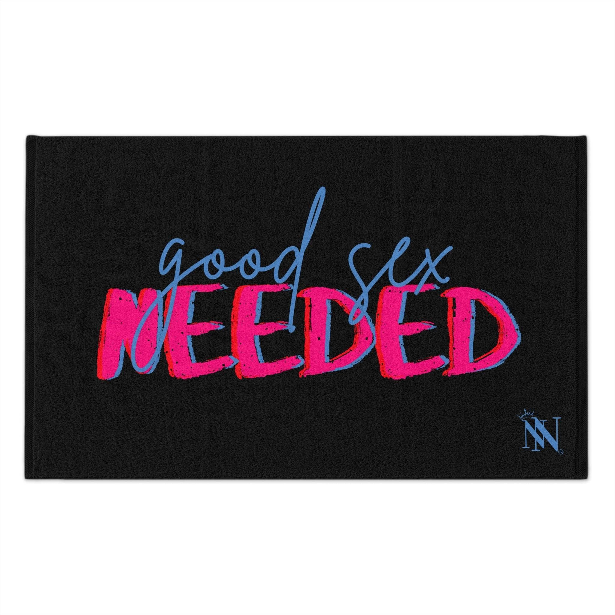 Good Sex Needed Black | Mix & Match Soft Sex Towels | Flirty Loversâ Gifts