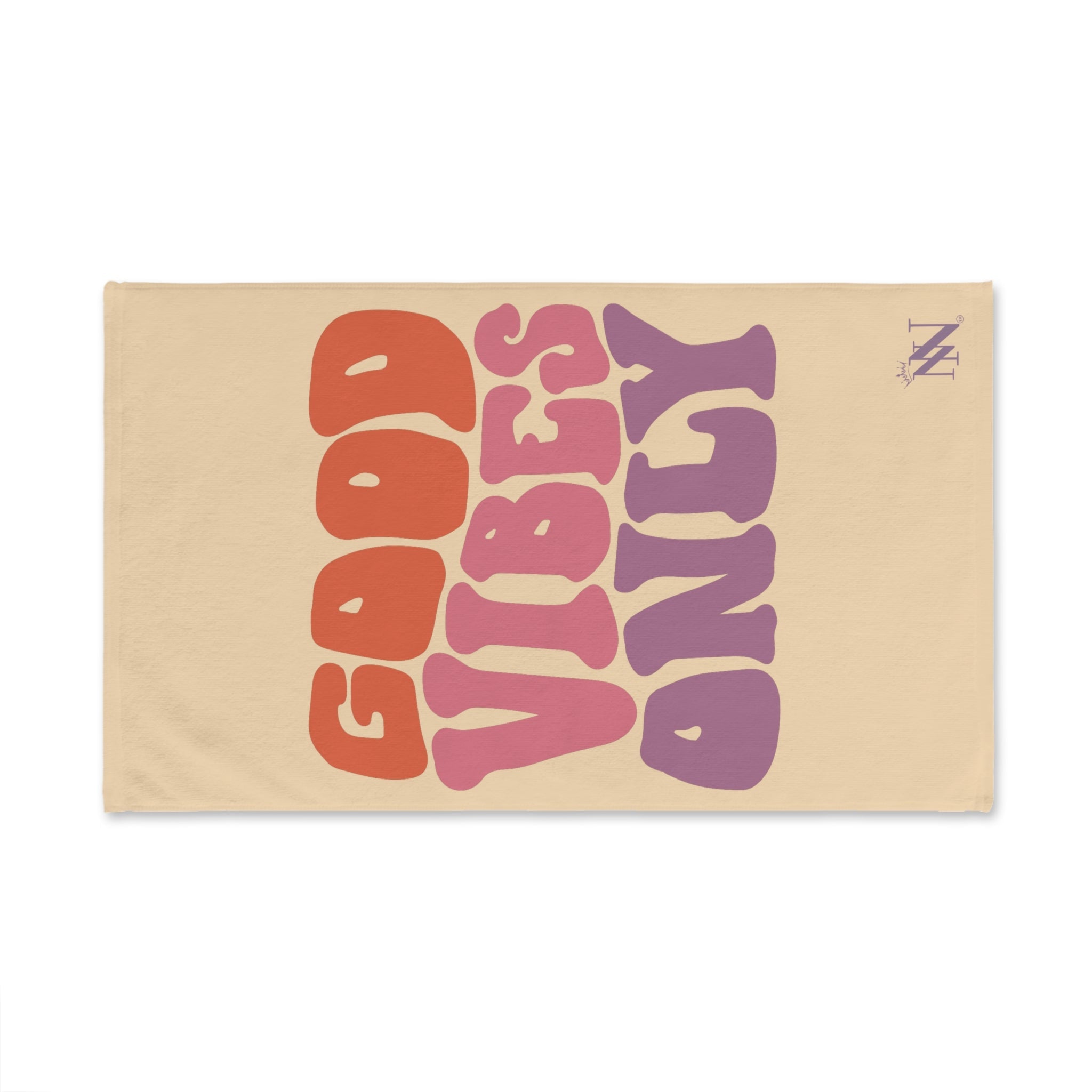 Good Vibes Only Retro Light Orange | Mix & Match Original Fun-Flirty Lovers’ Towels
