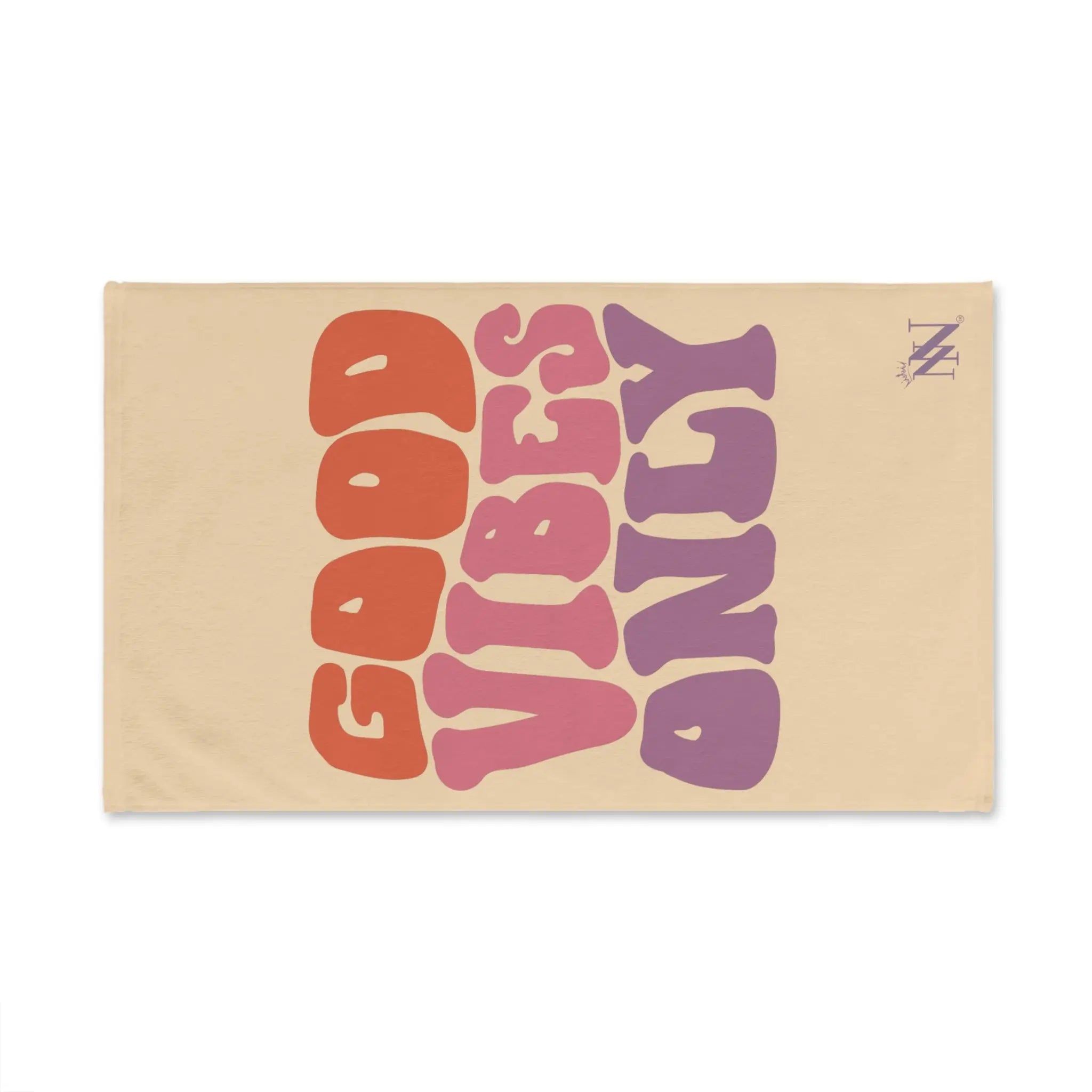 Good Vibes Only Retro Light Orange | Mix & Match Original Fun-Flirty Lovers’ Towels