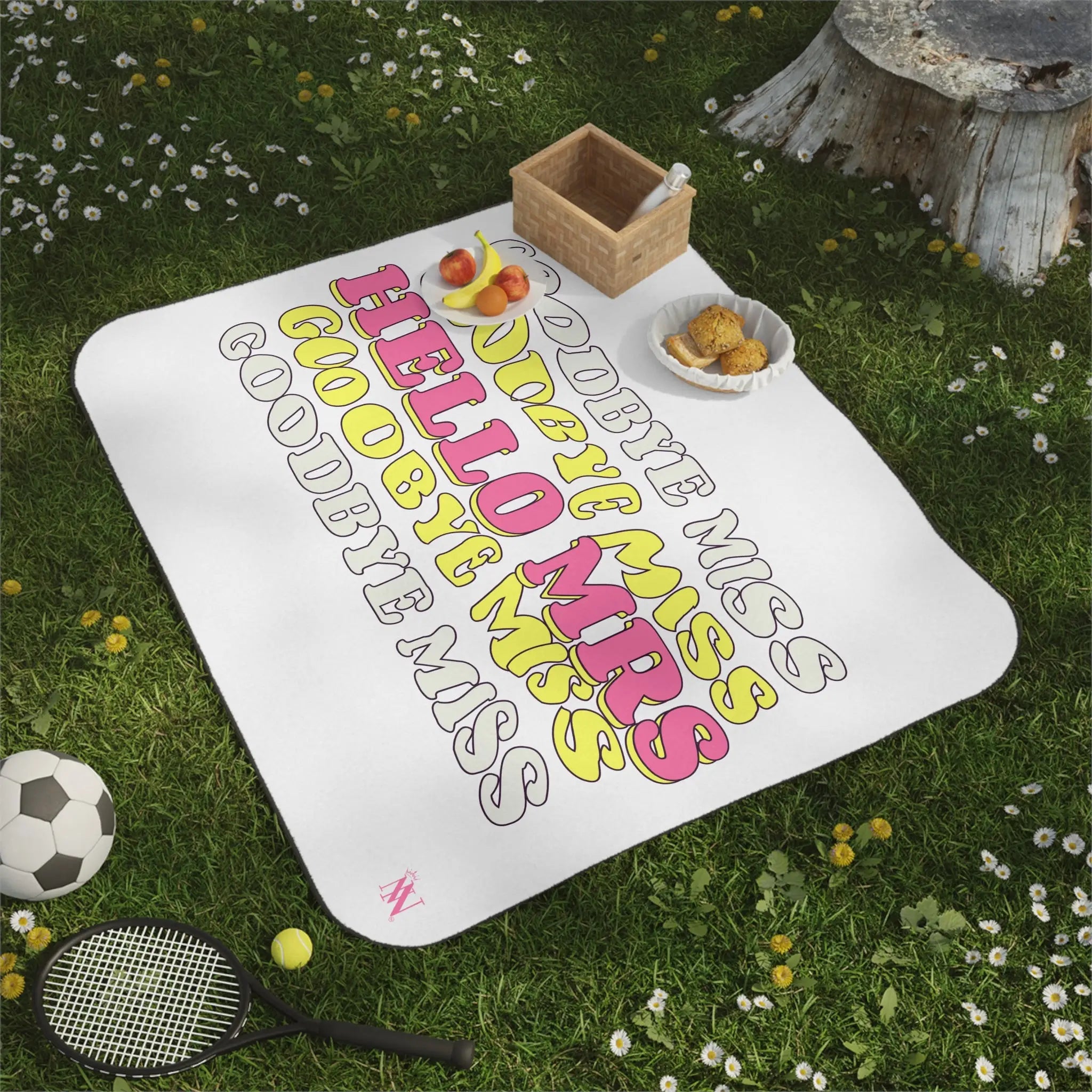 Goodbye Miss Hello Mrs | Mix Match Fun-Flirty Lovers’ Water-Resistant Blankets