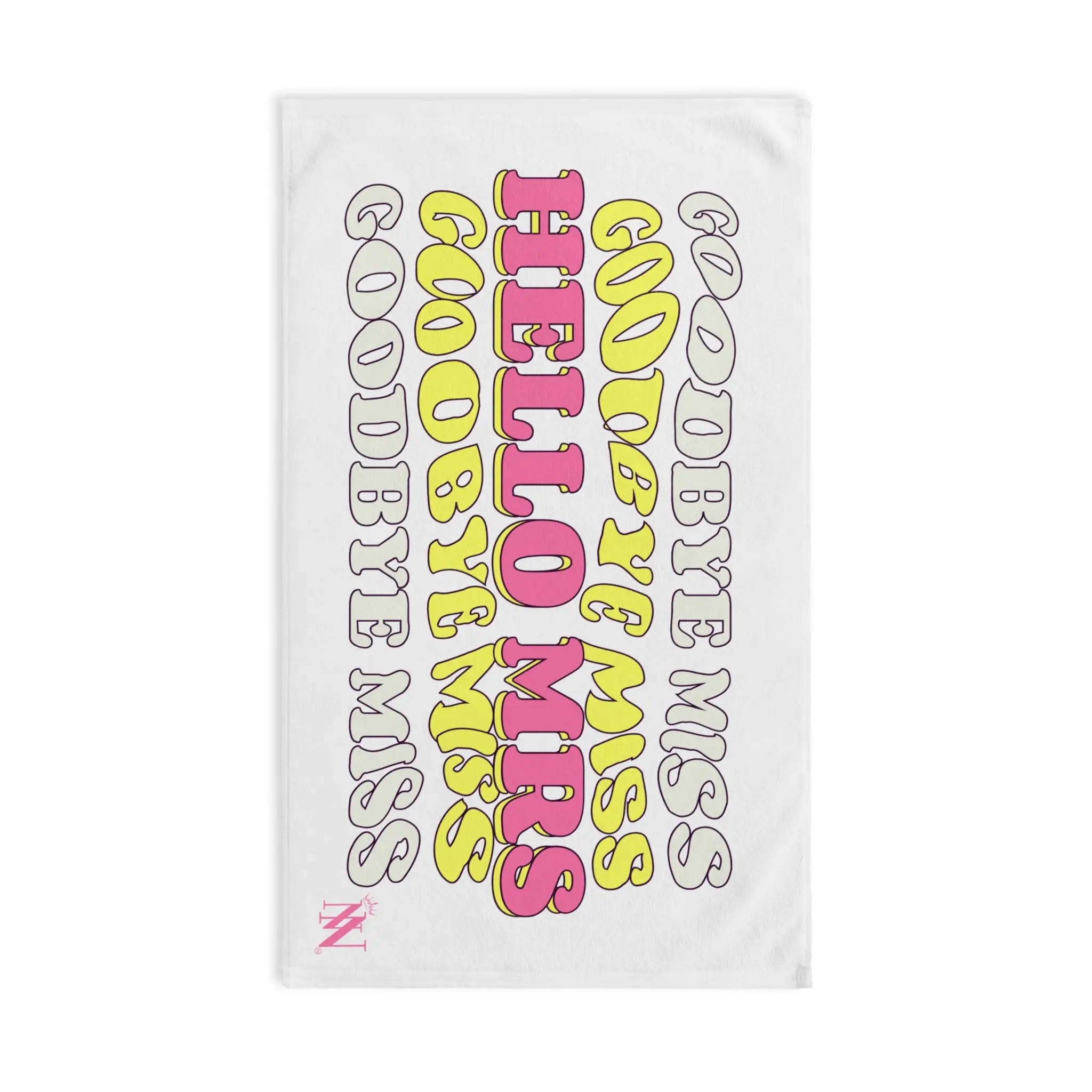 Goodbye Miss Hello Mrs | Mix & Match Original Fun-Flirty Lovers’ Towels