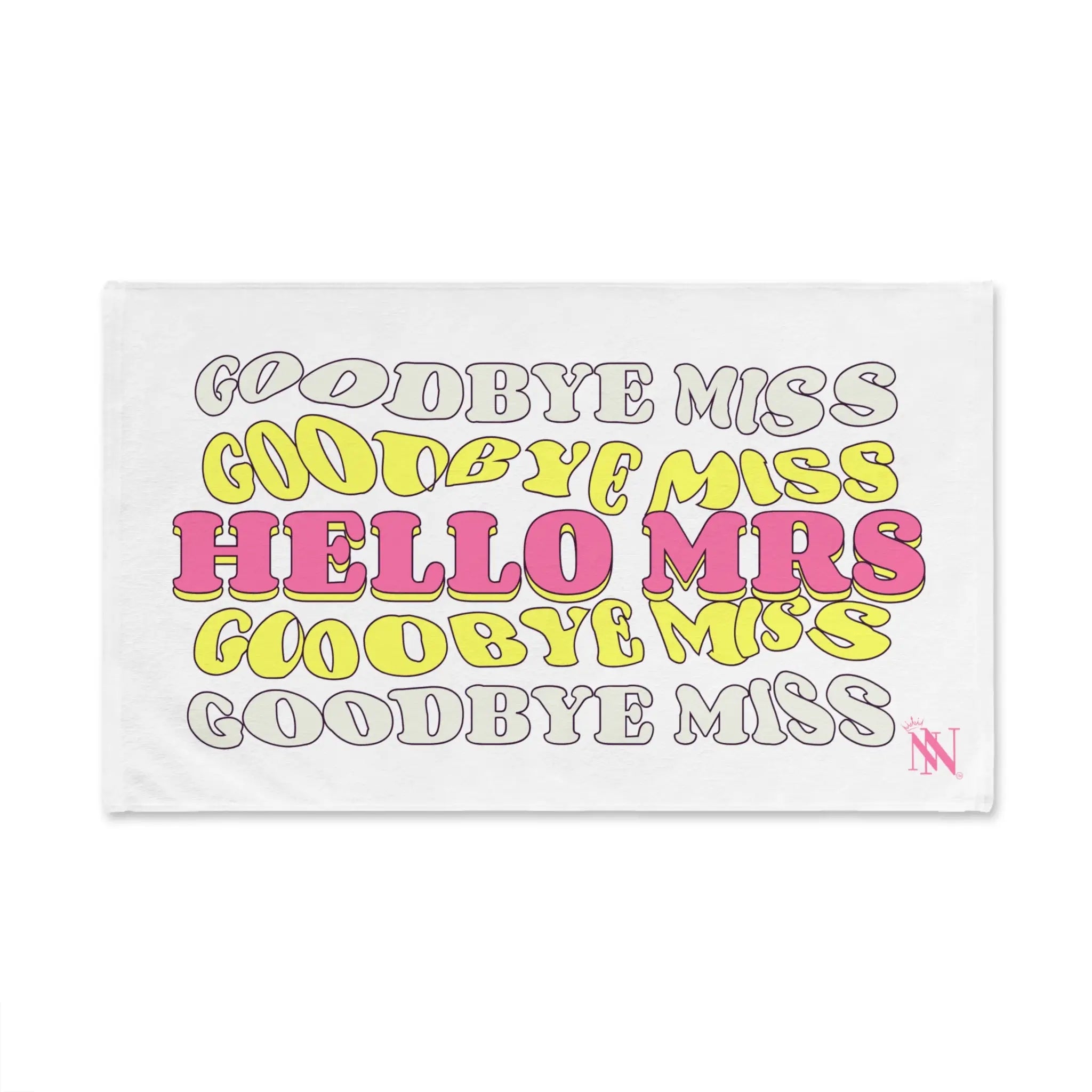 Goodbye Miss Hello Mrs | Mix & Match Original Fun-Flirty Lovers’ Towels