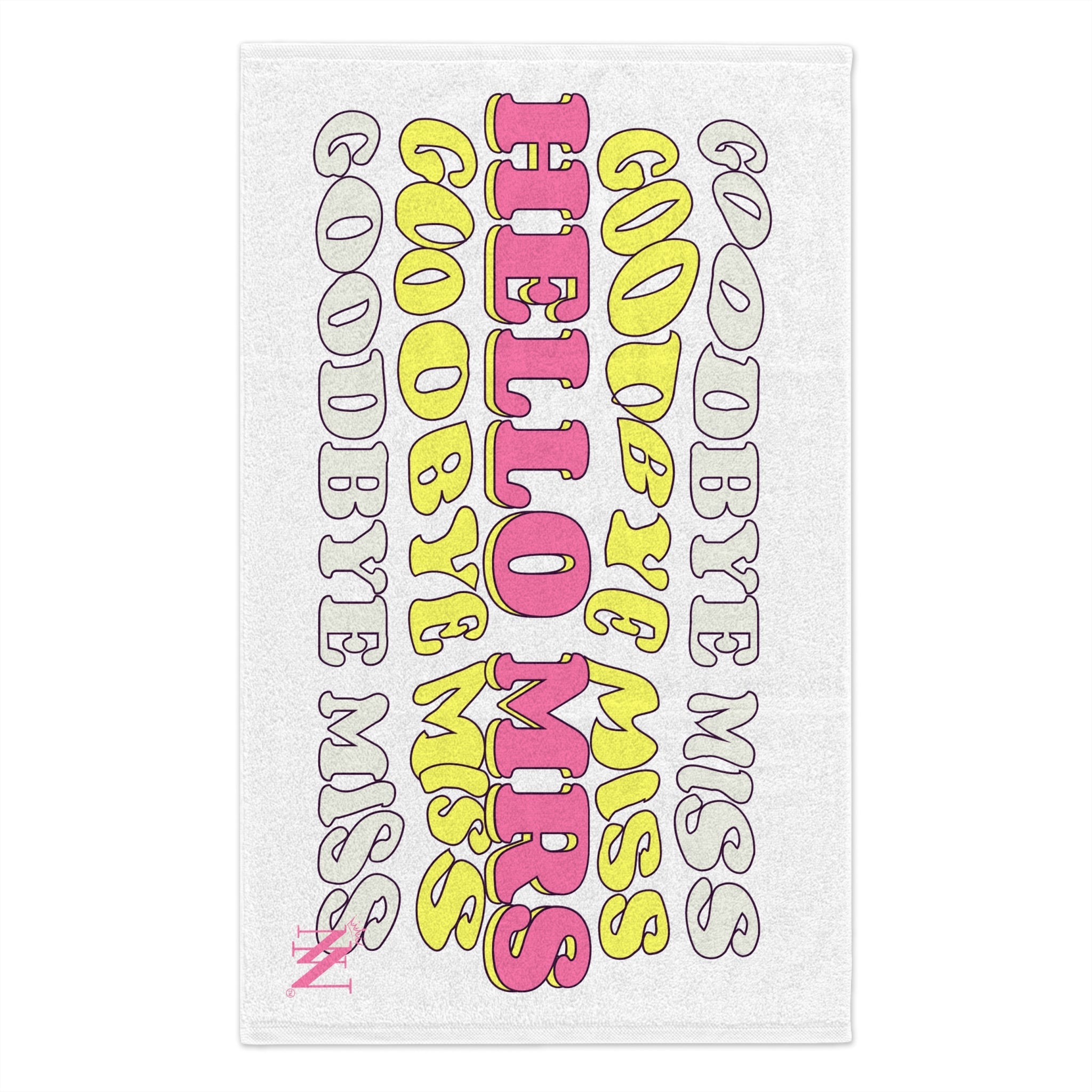 Goodbye Miss Hello Mrs | Mix & Match Soft Fun-Flirty Lovers’ Towels