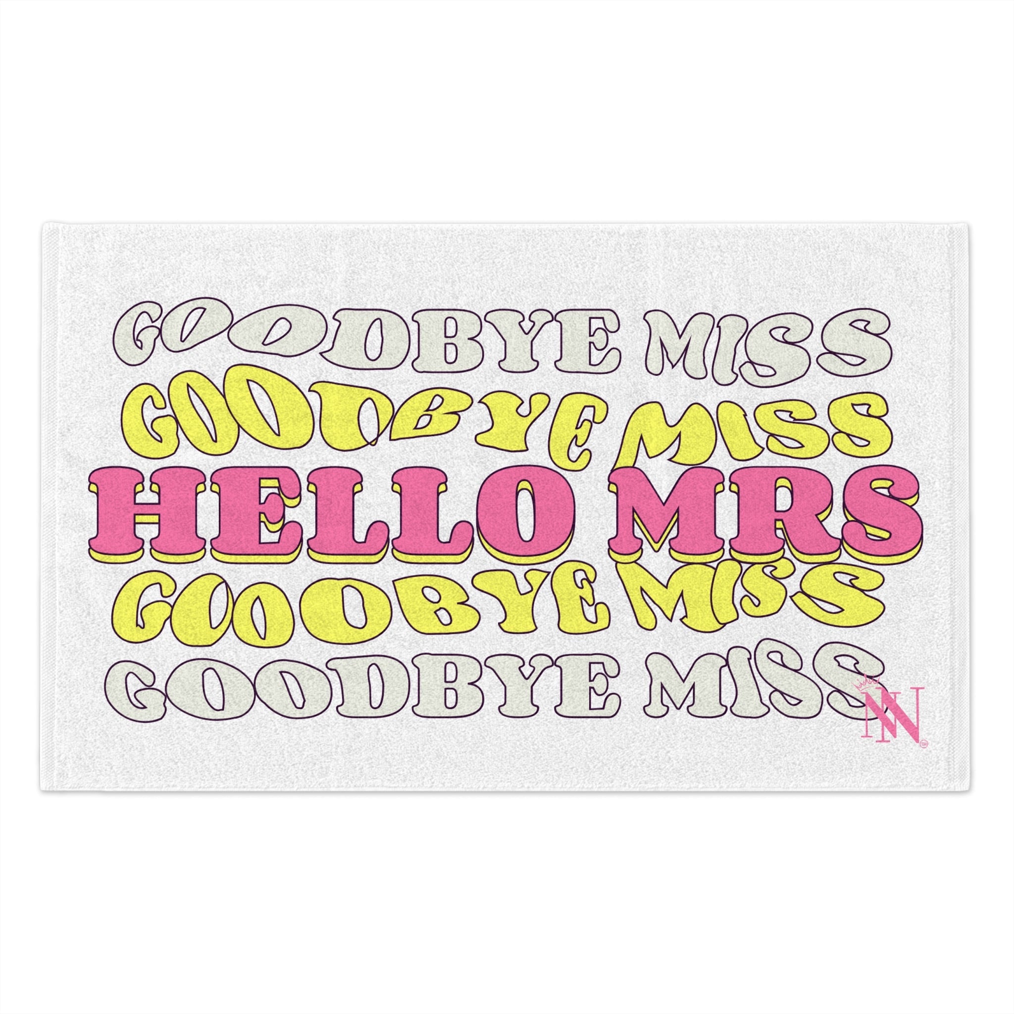 Goodbye Miss Hello Mrs | Mix & Match Soft Fun-Flirty Lovers’ Towels