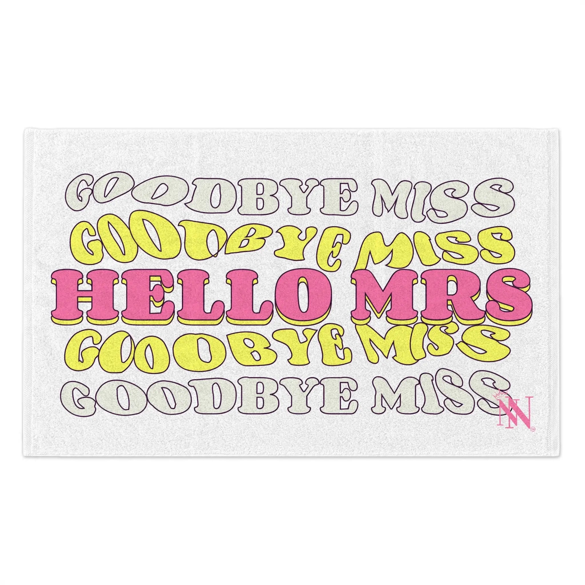 Goodbye Miss Hello Mrs | Mix & Match Soft Fun-Flirty Lovers’ Towels