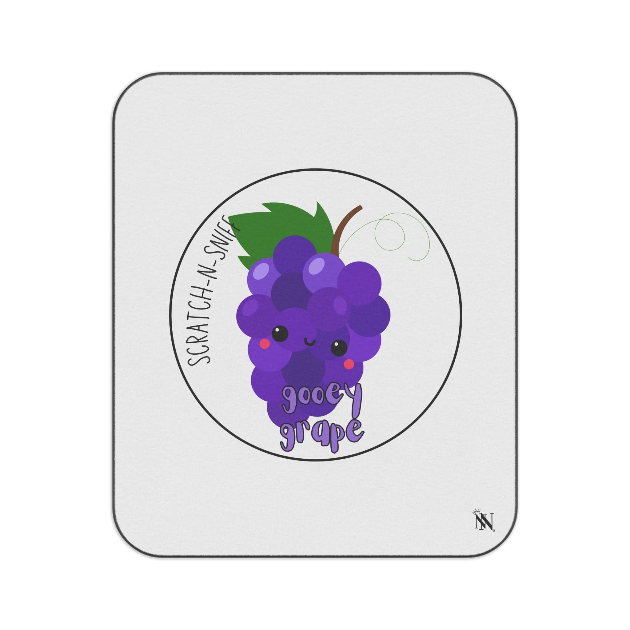 Gooey Grape Scratch N Sniff | Mix Match Fun-Flirty Lovers’ Water-Resistant Blankets