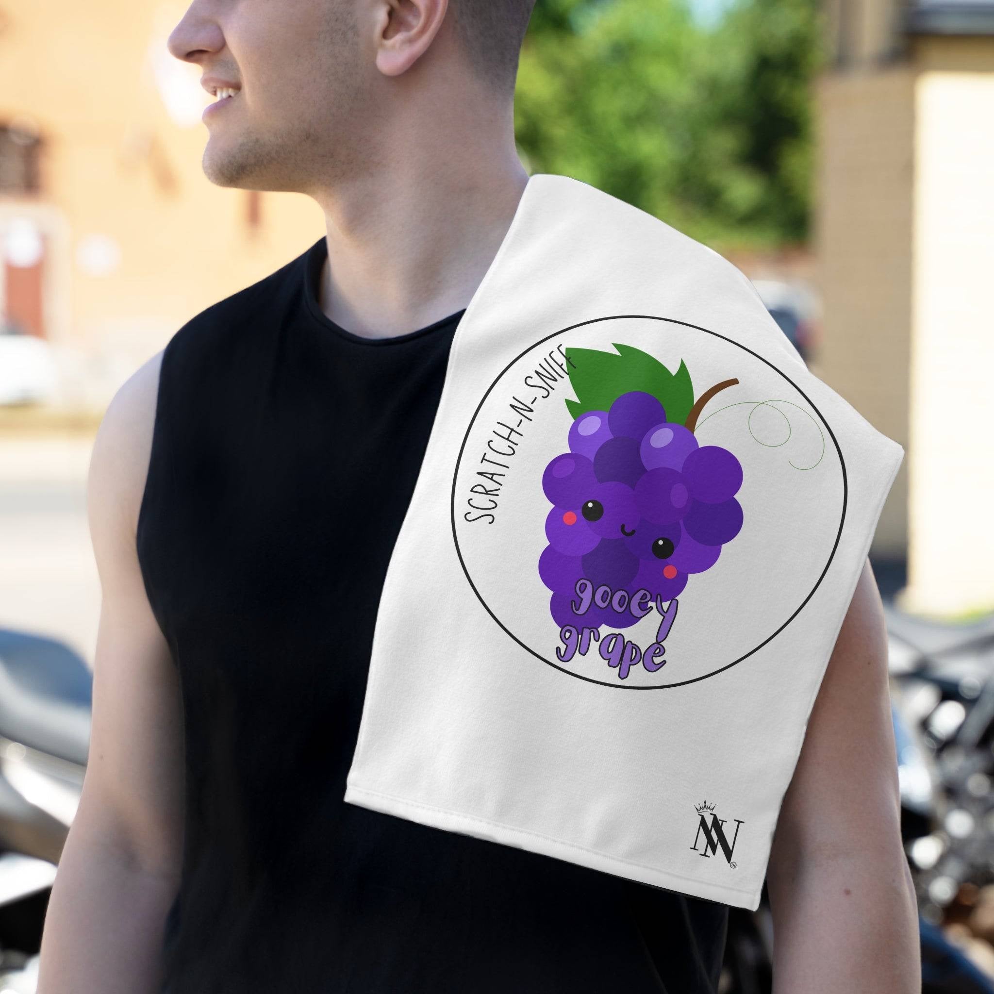 Gooey Grape Scratch-N-Sniff | Mix & Match Soft Fun-Flirty Lovers’ Towels