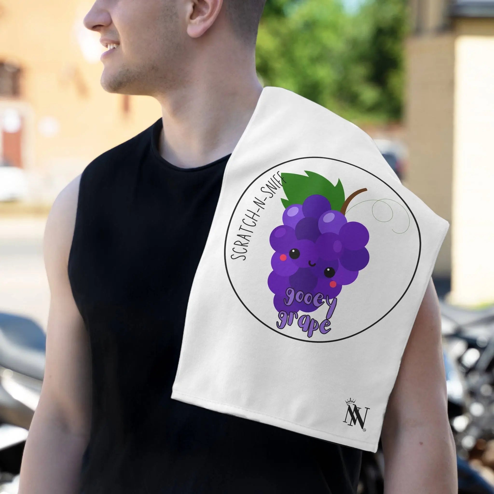 Gooey Grape Scratch-N-Sniff | Mix & Match Soft Fun-Flirty Lovers’ Towels