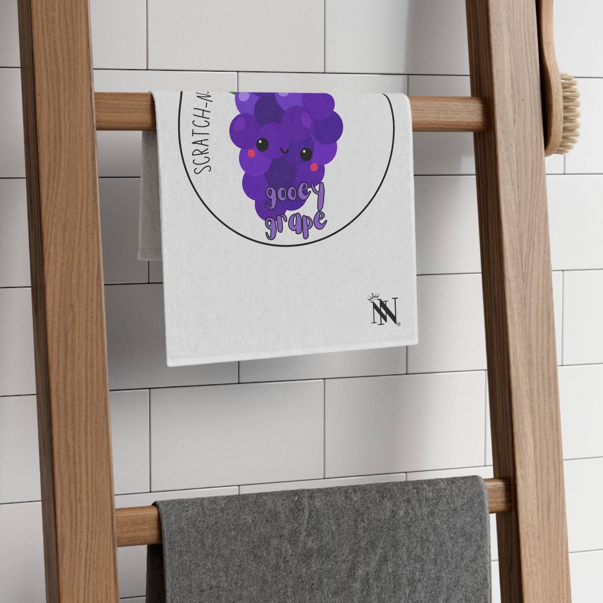 Gooey Grape Scratch-N-Sniff | Mix & Match Soft Fun-Flirty Lovers’ Towels