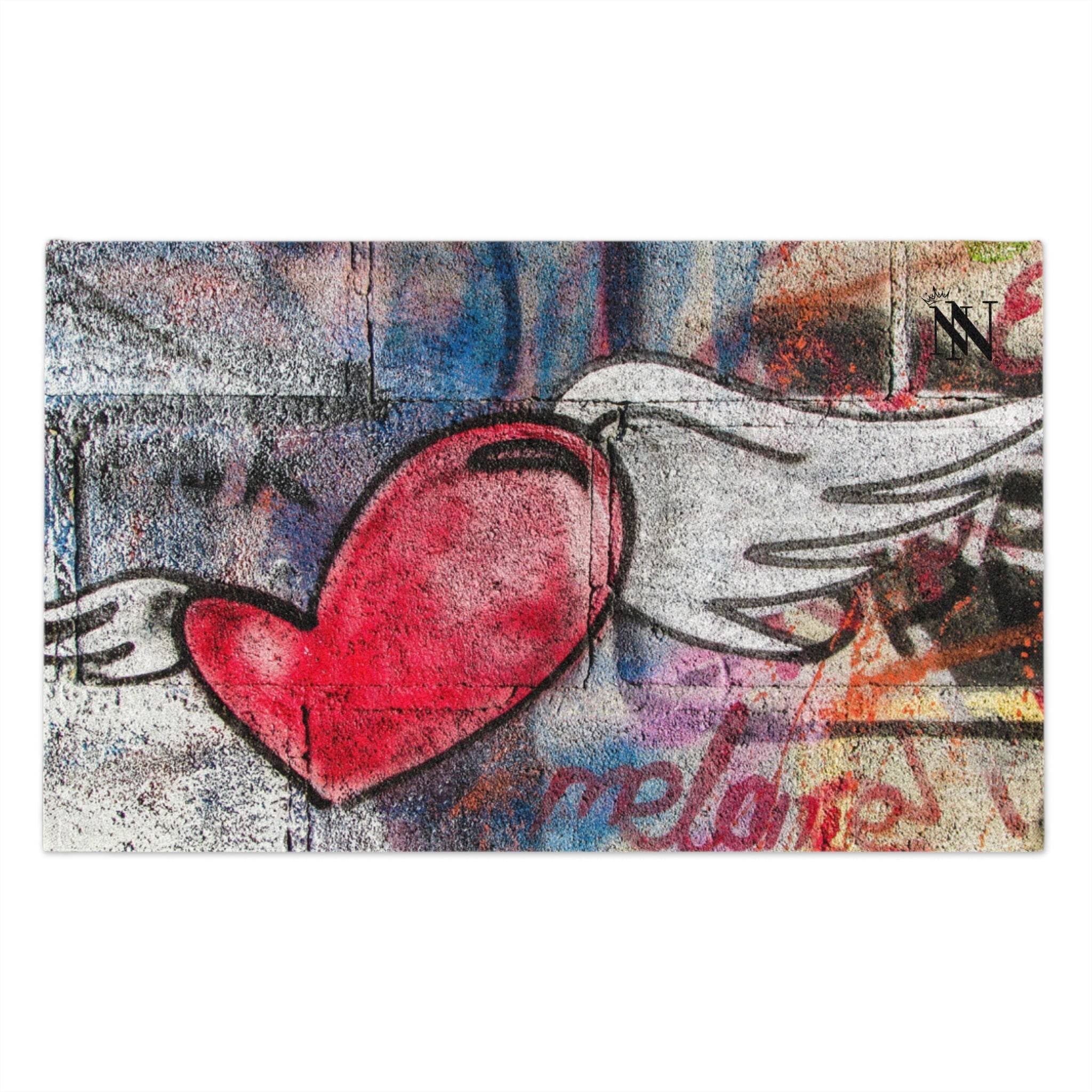 Graffiti Heart | Mix & Match Soft Fun-Flirty Lovers’ Towels