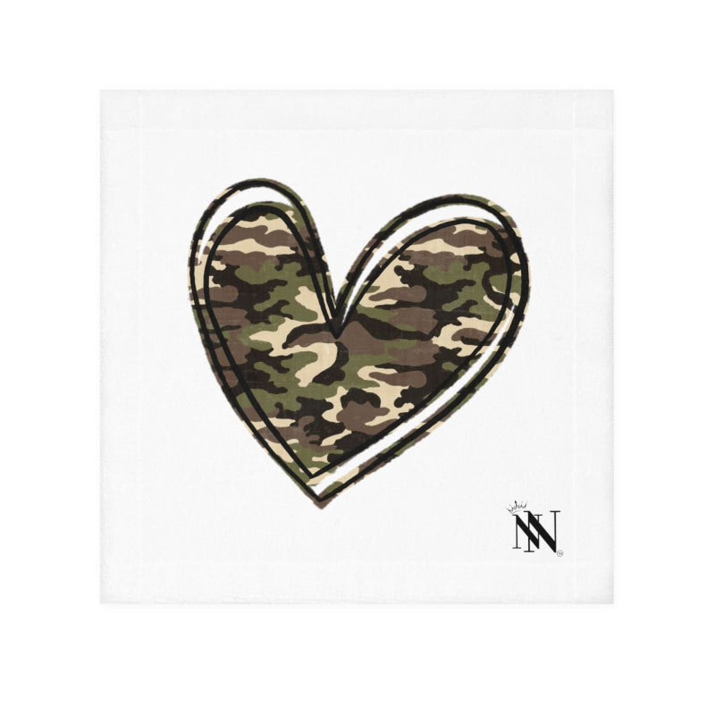 Green Camo Heart | Mix & Match Lils’ Fun-Flirty Lovers’ Towels