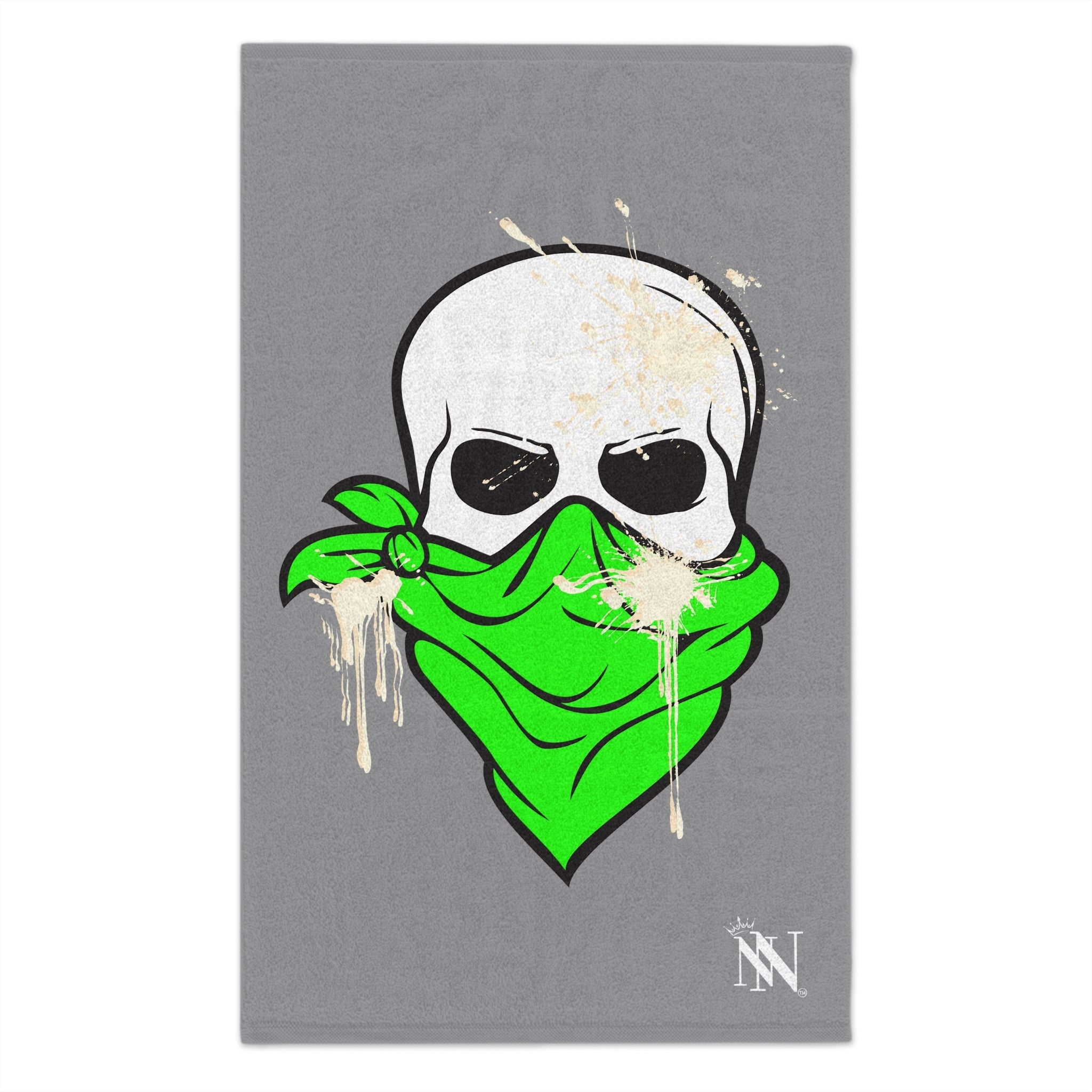 Green Cum Bandit Grey | Mix & Match Soft Fun-Flirty Lovers’ Towels