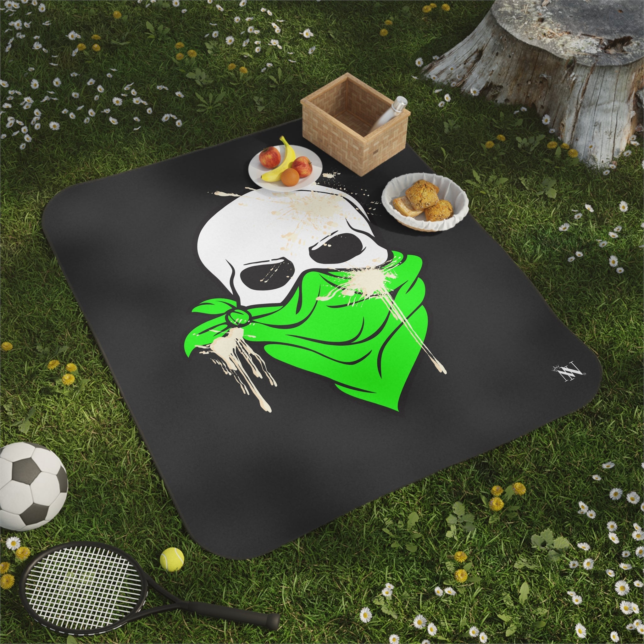 Green Cum Bandit | Mix Match Fun-Flirty Lovers’ Water-Resistant Blankets