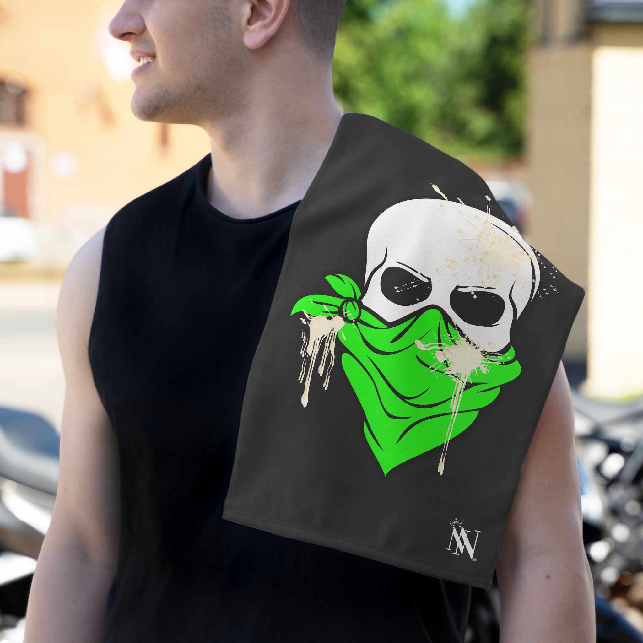 Green Cum Bandit | Mix & Match Soft Fun-Flirty Lovers’ Towels