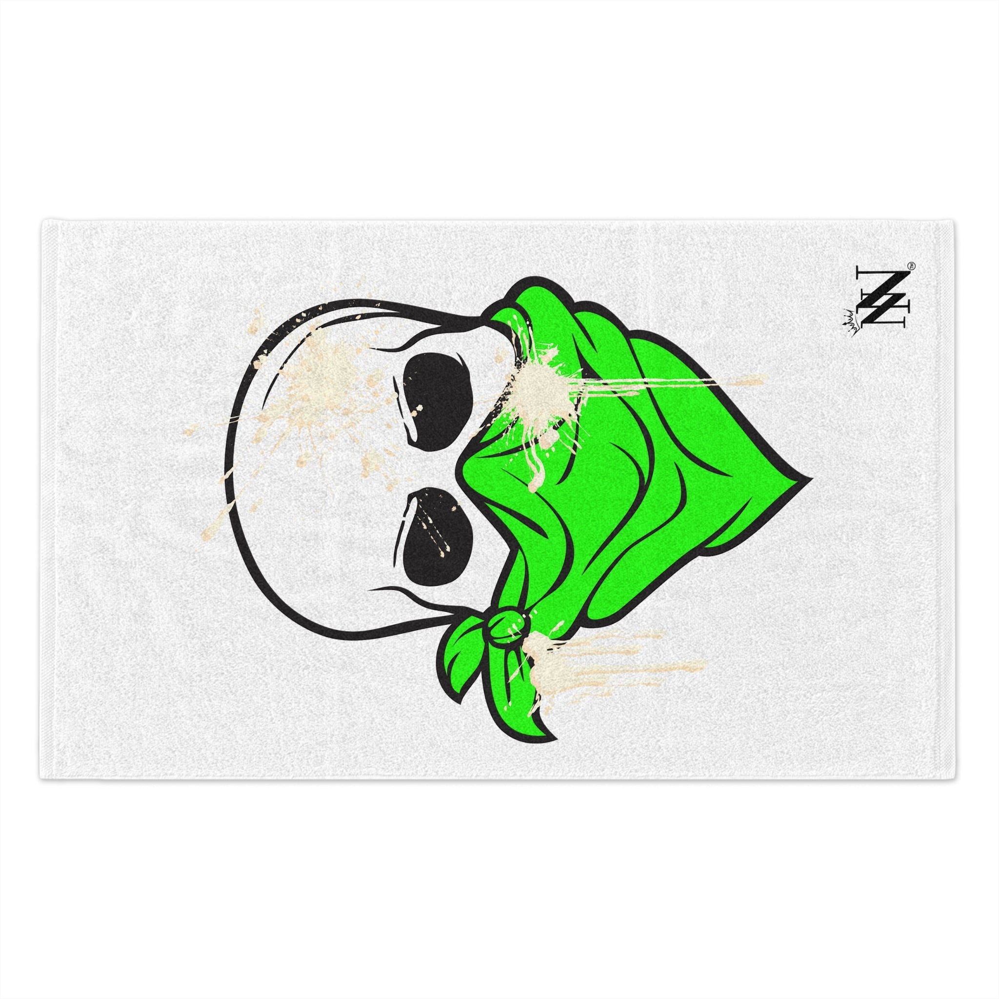 Green Cum Bandit White | Mix & Match Soft Fun-Flirty Lovers’ Towels