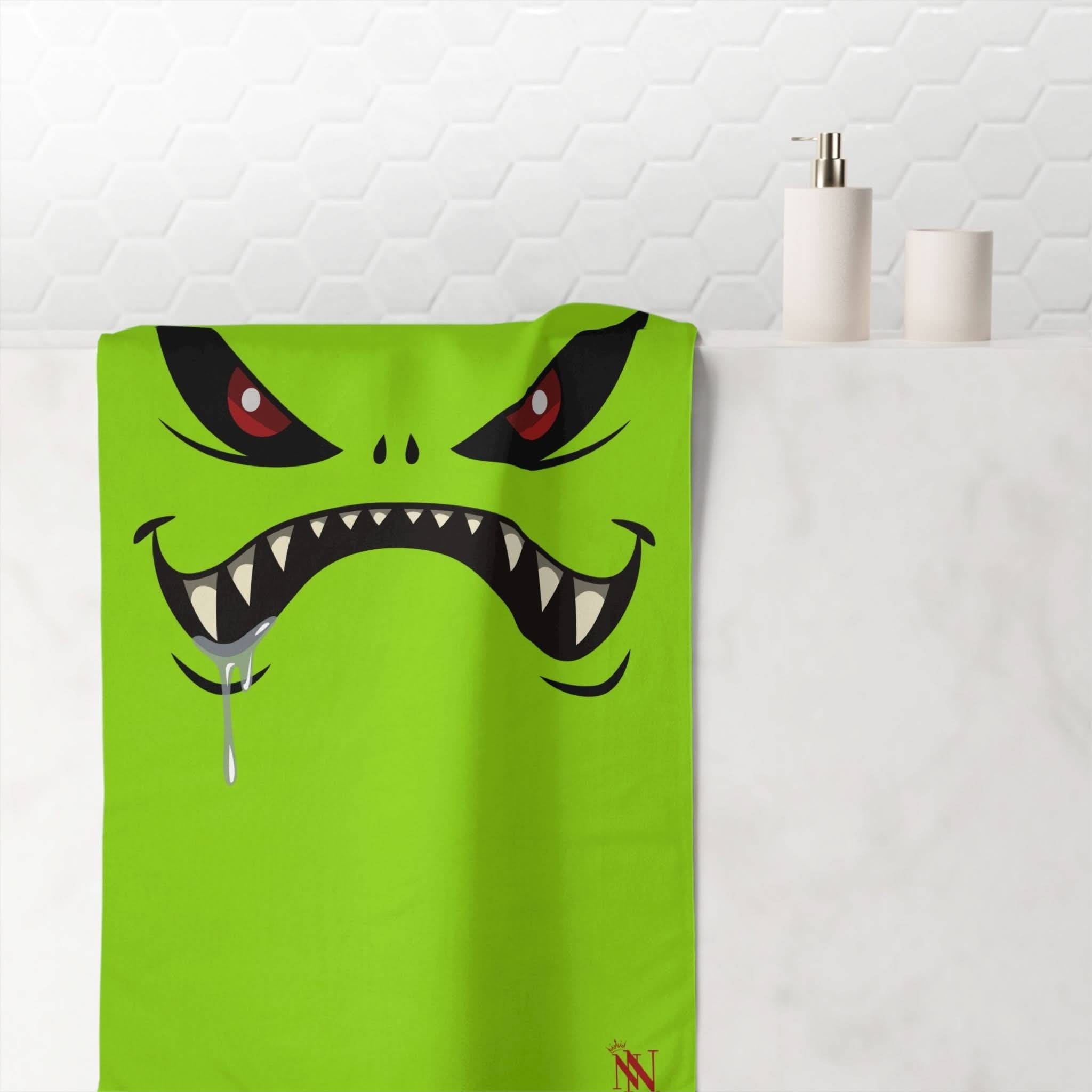 Green Monster | Mix & Match Naughty XL Fun-Flirty Lovers’ Towels