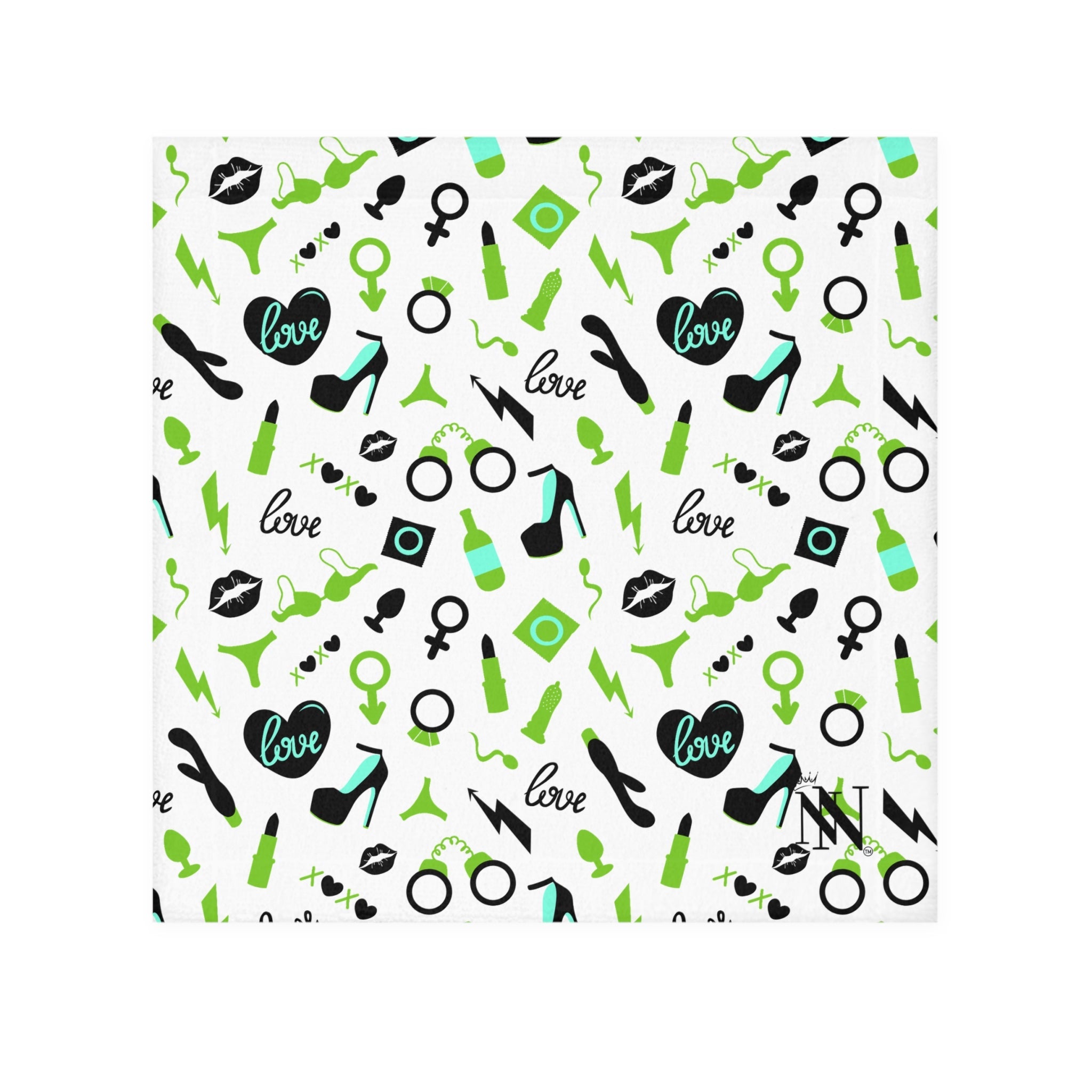 Green Sex Toys | Mix & Match Lils’ Fun-Flirty Lovers’ Towels